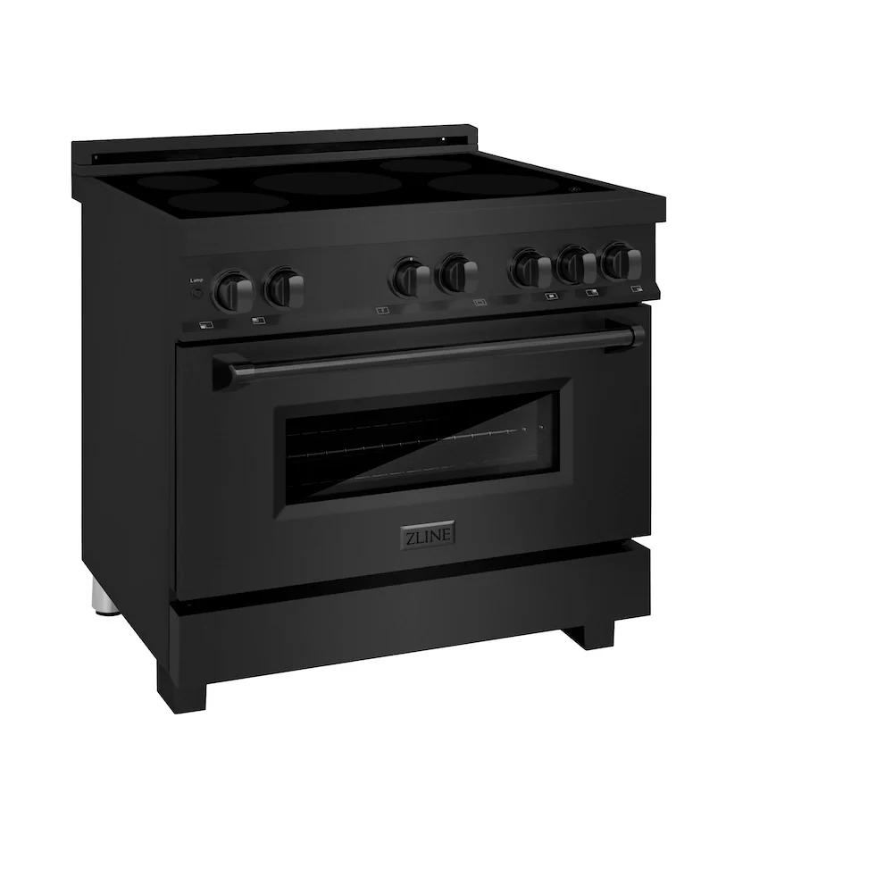 ZLINE 36 in. 4.6 cu. ft. Legacy Induction Range with 5 Element Cooktop and Electric Oven in Black Stainless Steel, Open Box-Great Condition - Image 6