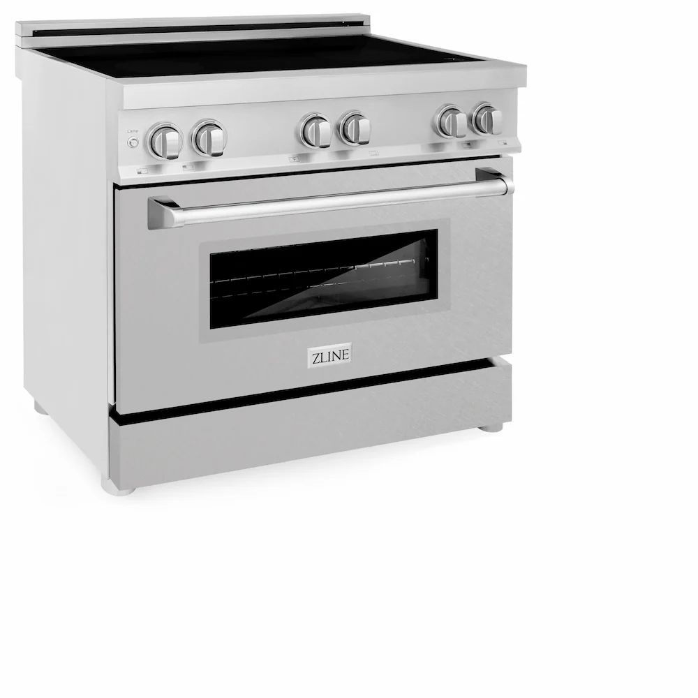 ZLINE 36 in. 4.6 cu. ft. Legacy Induction Range with 5 Element Cooktop and Electric Oven in Stainless Steel with Satin Stainless Steel, Open Box-Great Condition - Image 7