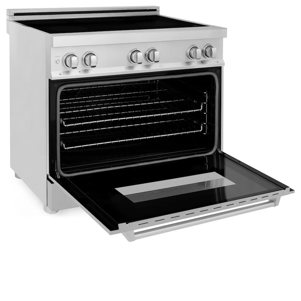 ZLINE 36 in. 4.6 cu. ft. Legacy Induction Range with 5 Element Cooktop and Electric Oven in Stainless Steel with Satin Stainless Steel, Open Box-Great Condition - Image 9