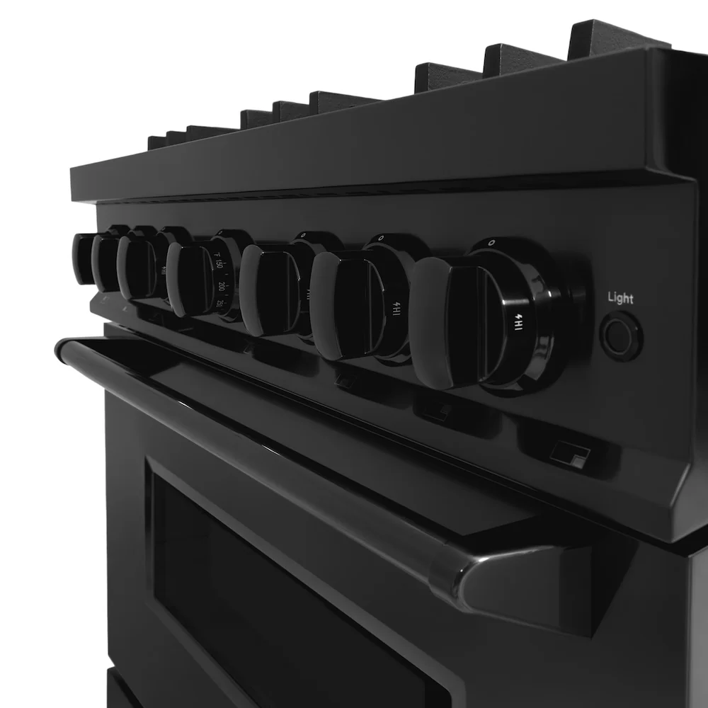 ZLINE 36 in. 5.2 cu. ft. Classic Gas Range with 6 Burner Cooktop and Convection Gas Oven in Black Stainless Steel, Open Box-Great Condition - Image 11