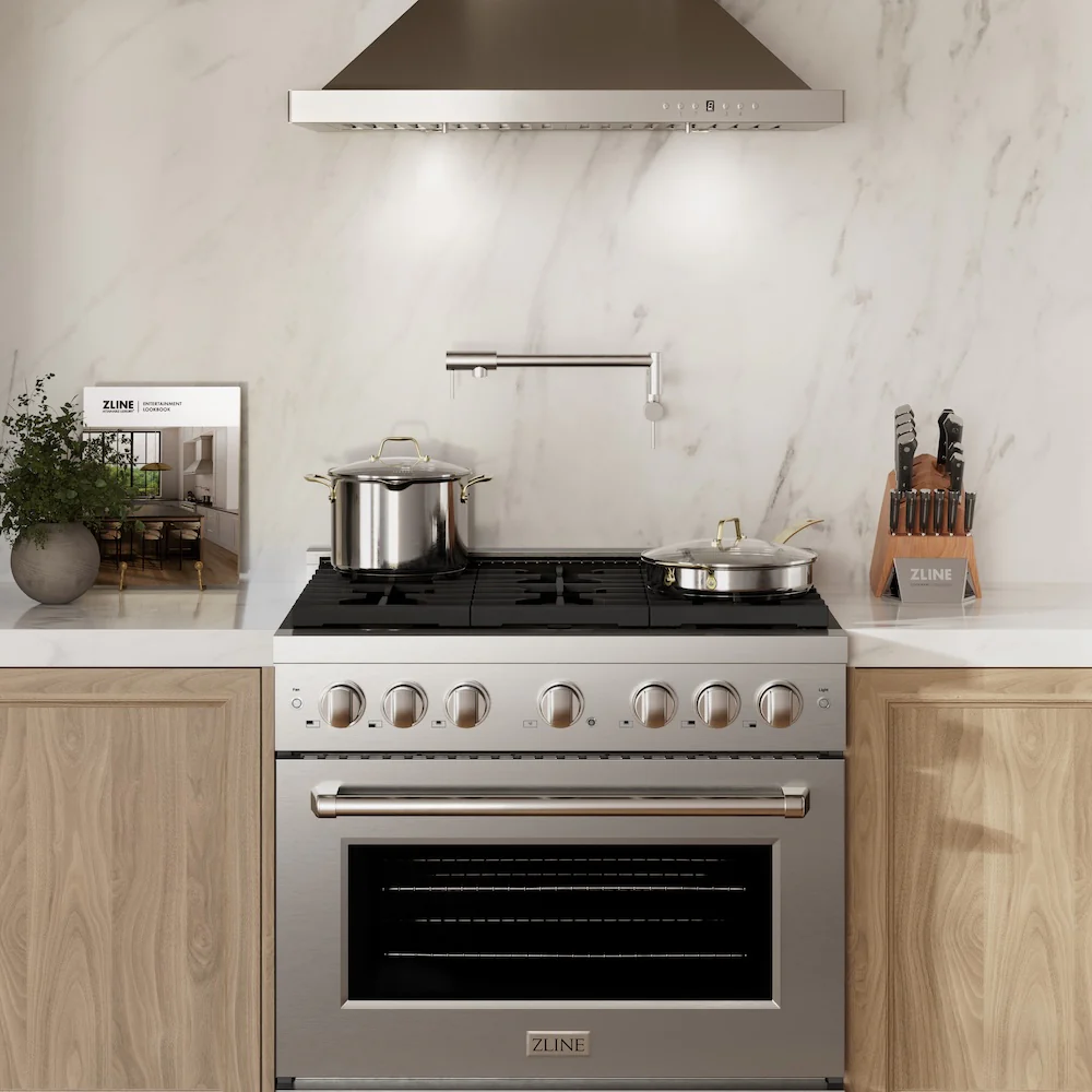 ZLINE 36 in. 5.2 cu. ft. Paramount Dual Fuel Range with 6 Burner Gas Cooktop and Electric Convection Oven in Stainless Steel, Open Box-Great Condition - Image 16