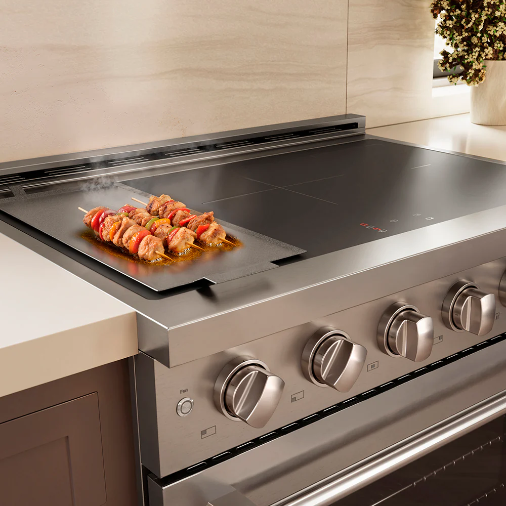 ZLINE 36 in. 5.2 cu. ft. Paramount Induction Range with 5 Element Cooktop and Electric Convection Oven in Stainless Steel, Open Box-Great Condition - Image 10