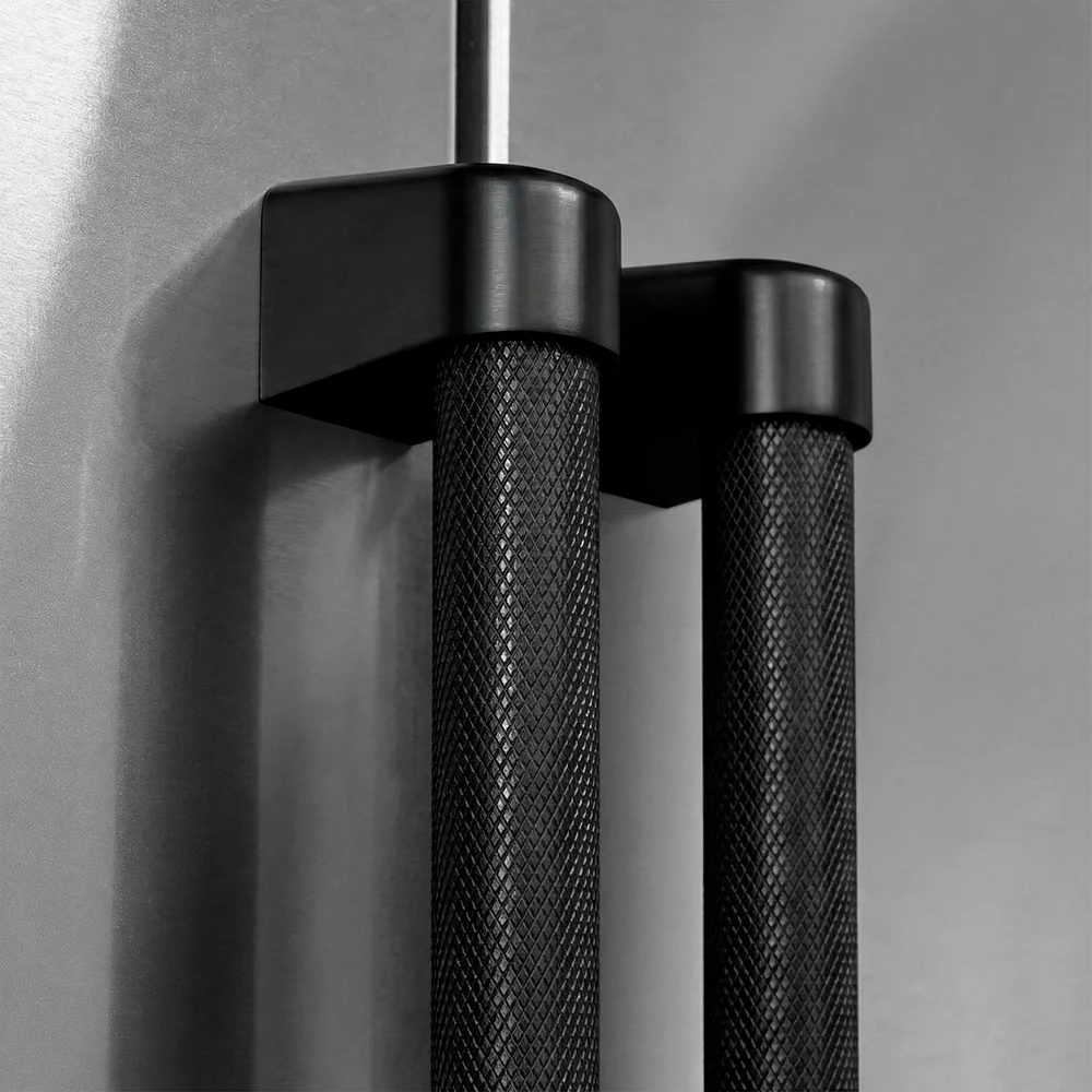 ZLINE 36 in. Built-In Refrigerator Helix Handles (Set of 3) in Black Stainless Steel (RBIVHZ-K-BS-36) - Image 2