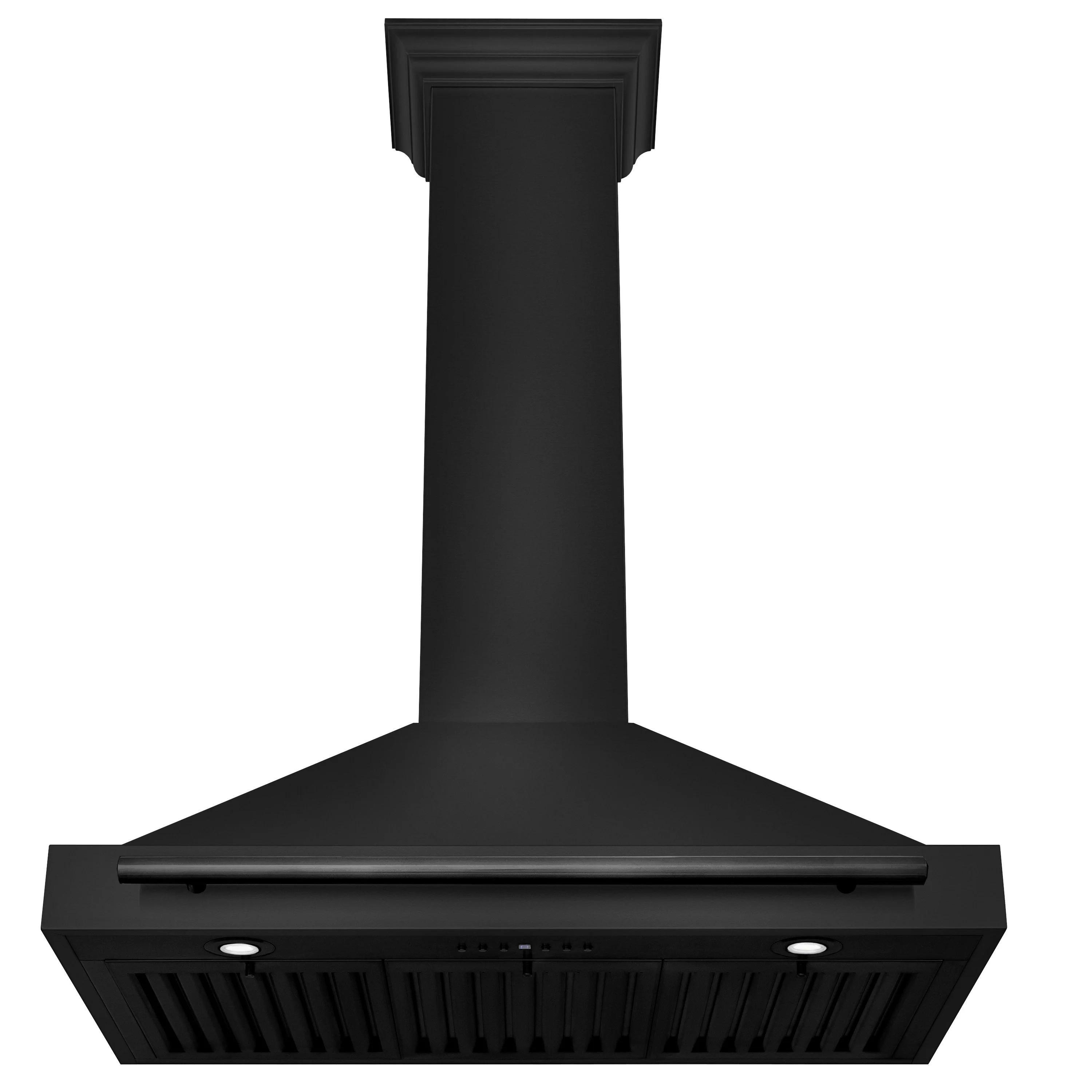 ZLINE 36 in. Convertible Black Stainless Steel Wall Mount Range Hood With Black Stainless Steel Handle, Open Box-Great Condition - Image 2