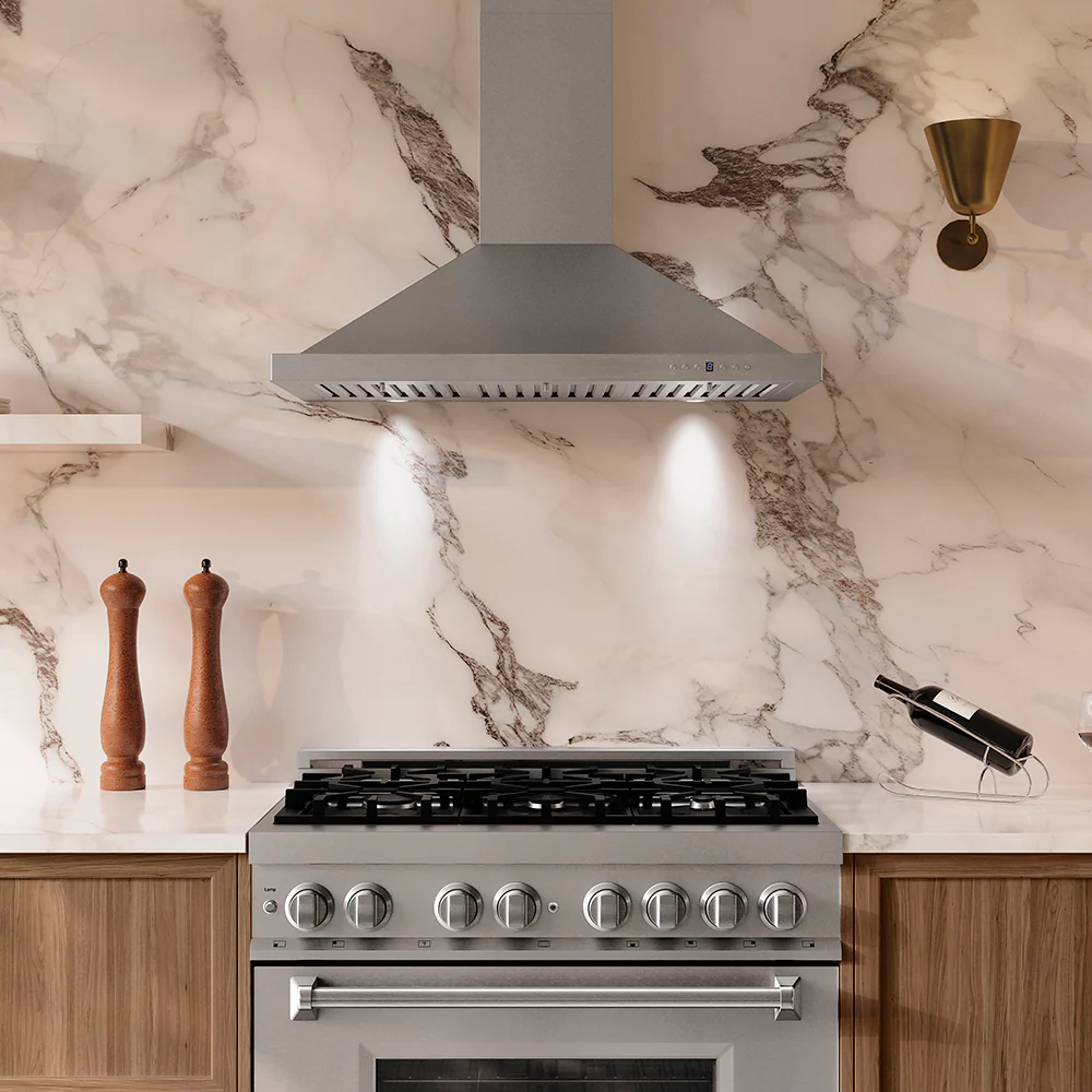 ZLINE 36 in. Convertible Vent Wall Mount Range Hood in Stainless Steel Handle, Open Box-Great Condition - Image 2