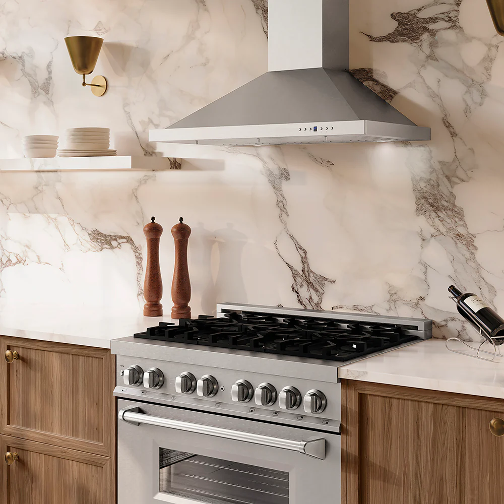 ZLINE 36 in. Convertible Vent Wall Mount Range Hood in Stainless Steel Handle, Open Box-Great Condition - Image 9