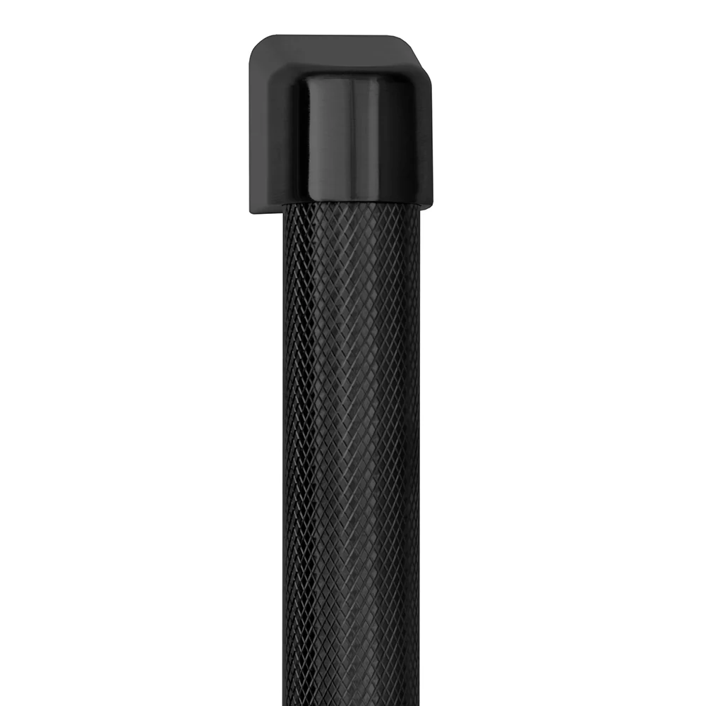 ZLINE 36 in. Freestanding French Door Refrigerator Helix Handles (Set of 4) in Black Stainless Steel (RFMHZ-36-K-BS) - Image 3
