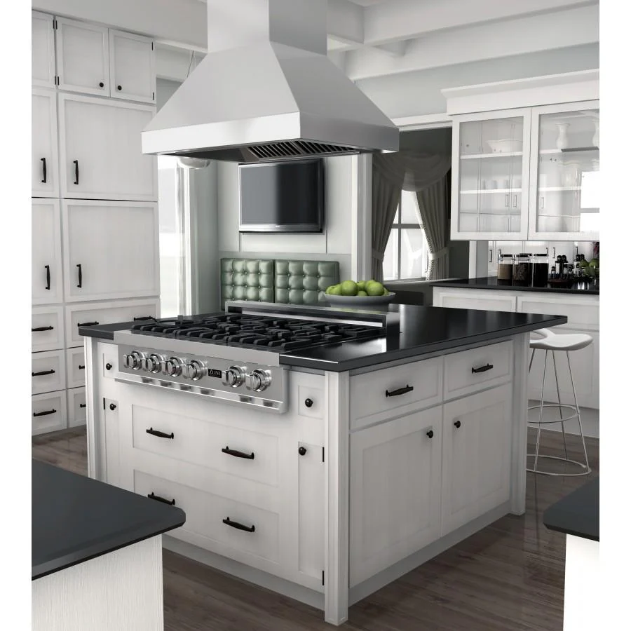 ZLINE Ducted Island Mount Range Hood in Outdoor Approved Stainless Steel (597i-304) - Image 2