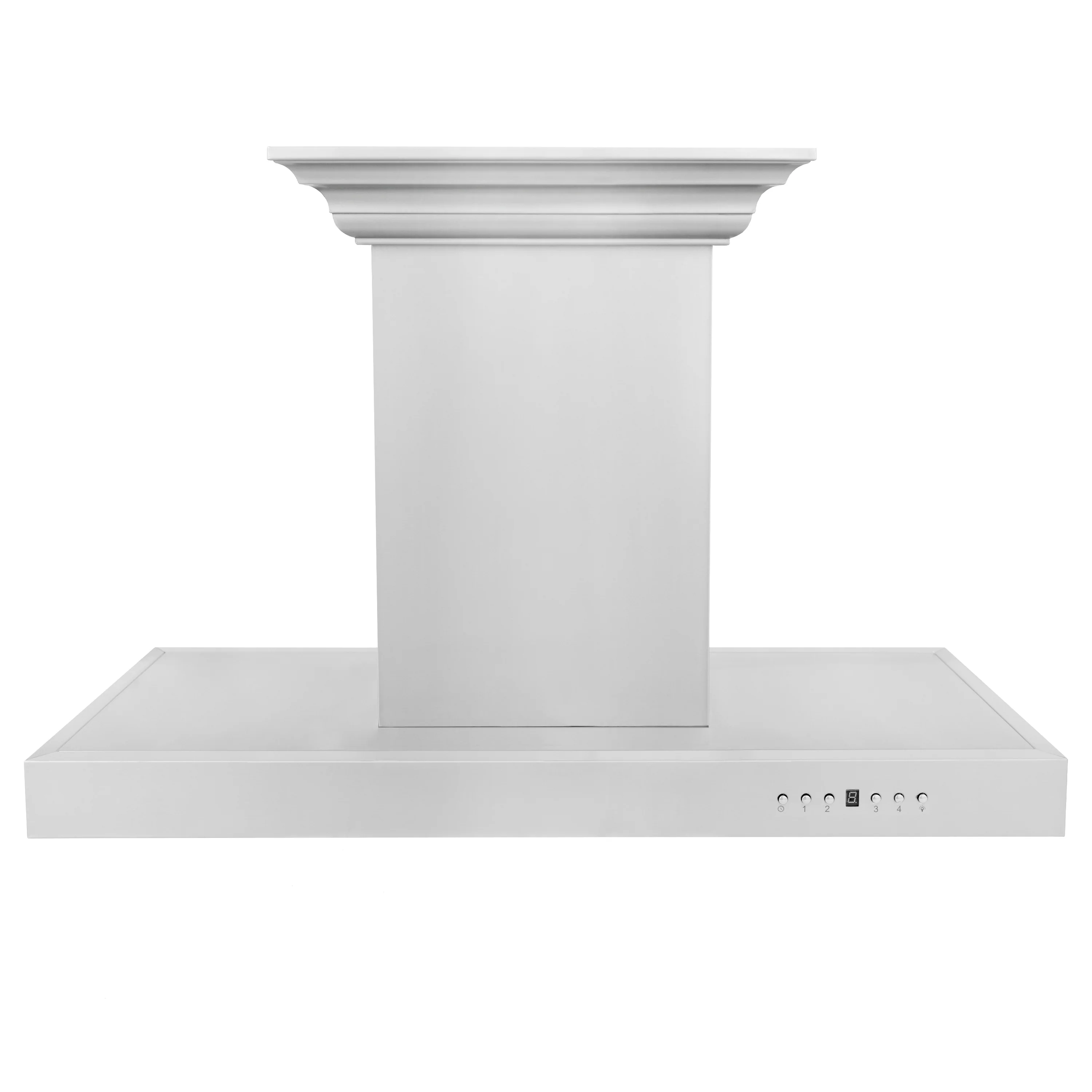 36" ZLINE CrownSound™Ducted Vent Island Mount Range Hood in Stainless Steel with Built-in Bluetooth Speakers (KE2iCRN-BT-36) - Image 6