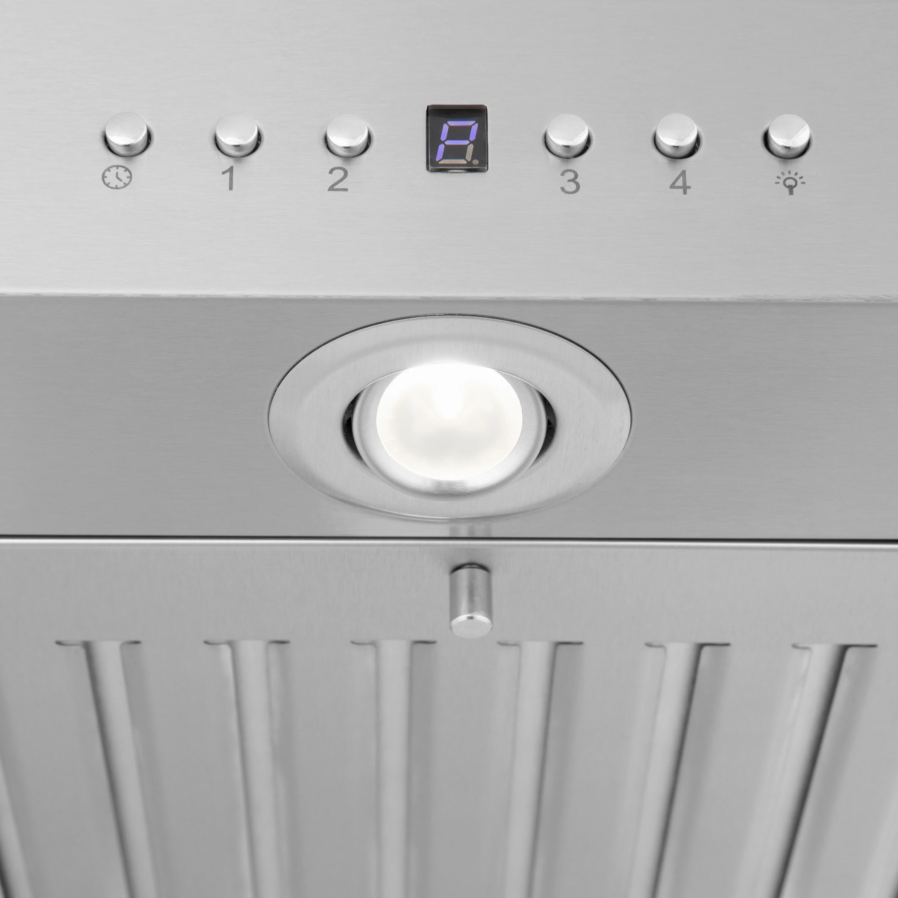 36" ZLINE CrownSound™Ducted Vent Island Mount Range Hood in Stainless Steel with Built-in Bluetooth Speakers (KE2iCRN-BT-36) - Image 9