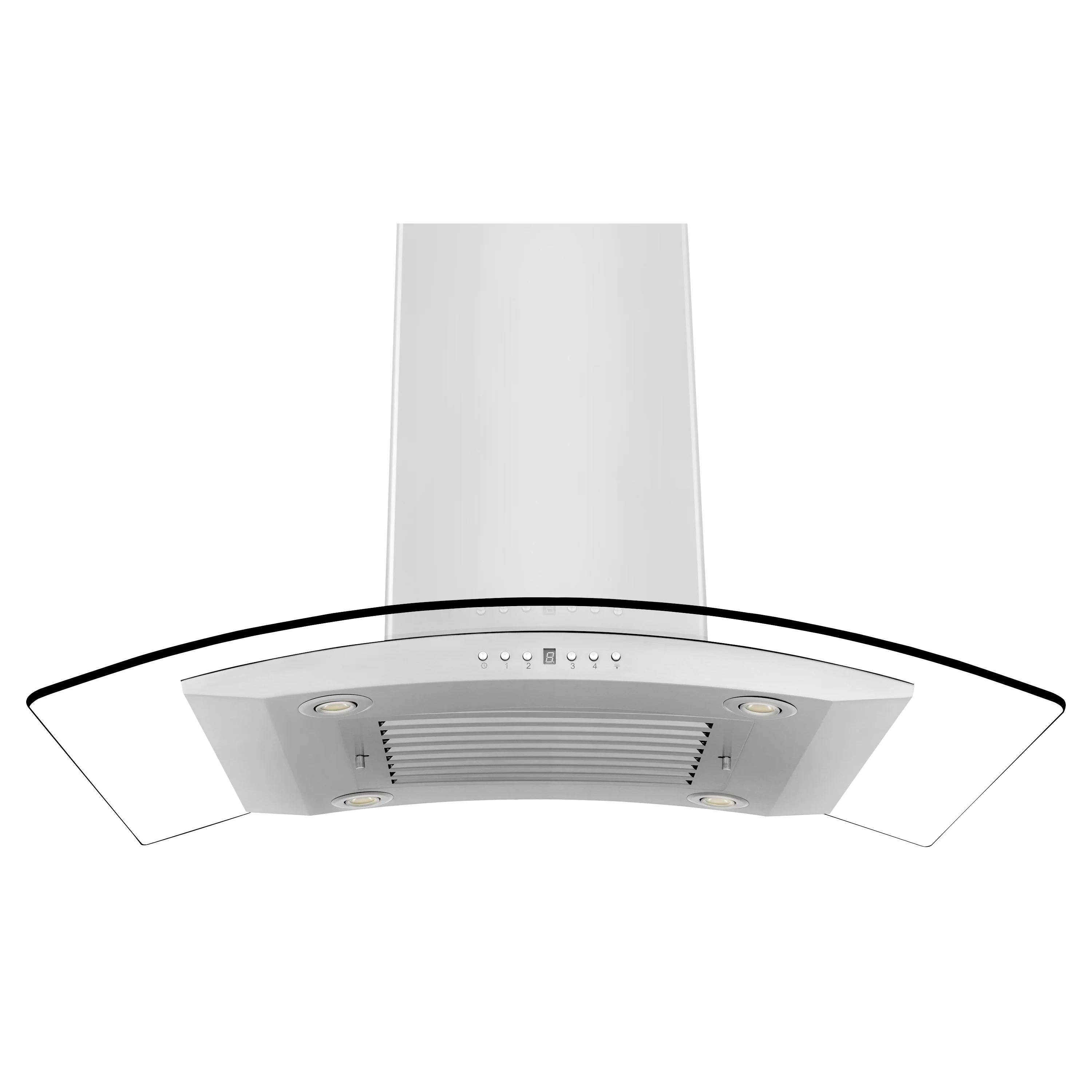 ZLINE 36" Convertible Vent Island Mount Range Hood in Stainless Steel & Glass (GL14i-36) - Image 5