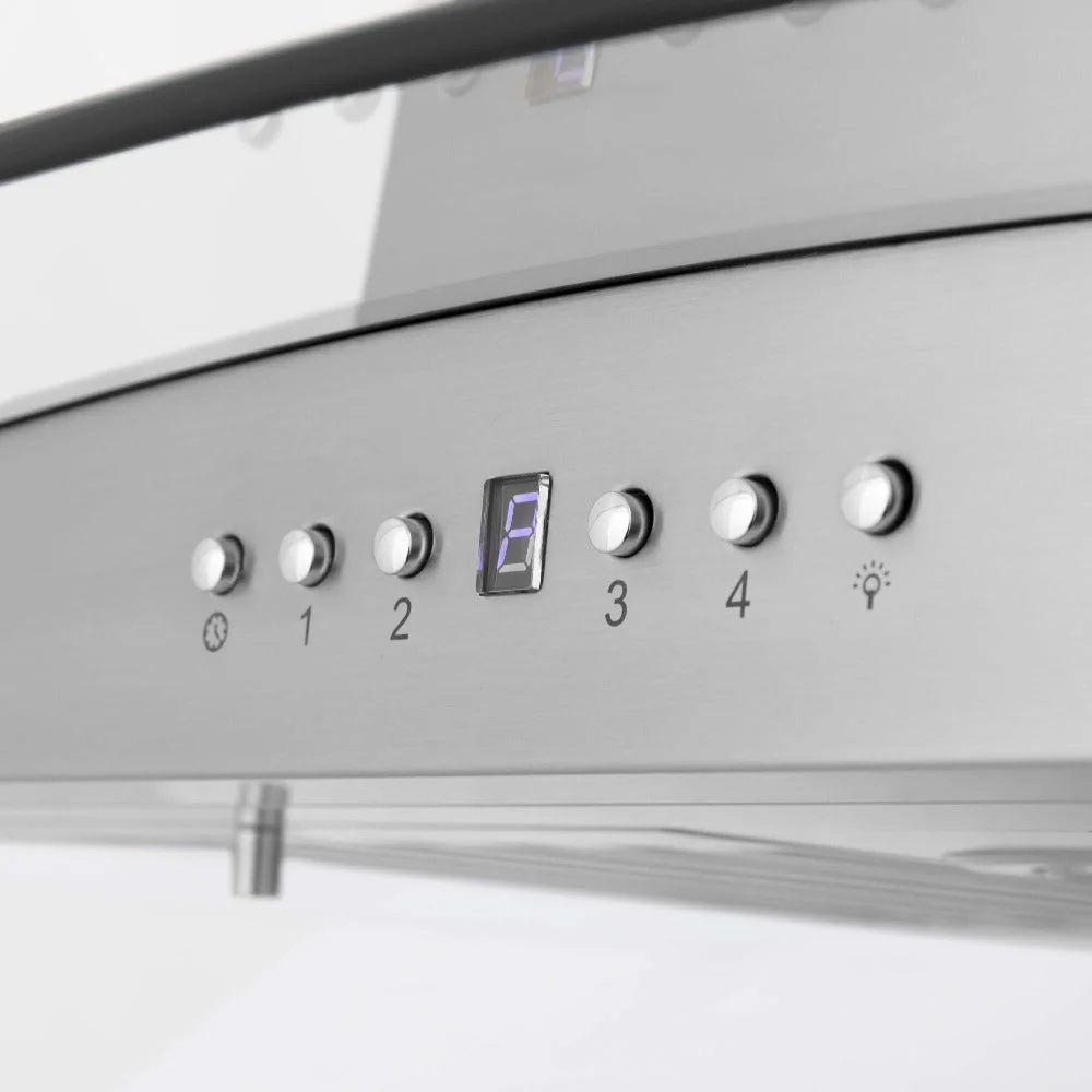 ZLINE 36" Convertible Vent Island Mount Range Hood in Stainless Steel & Glass (GL5i-36) - Image 6