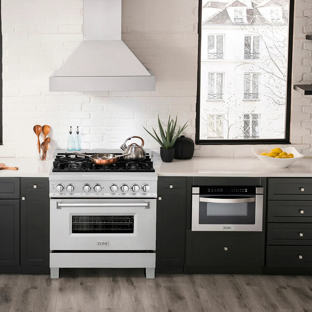 ZLINE 36 in. 4.6 cu. ft. Legacy Dual Fuel Range with 6 Burner Gas Cooktop and Electric Convection Oven in Satin Stainless Steel (RAS-SN-36) - Image 2