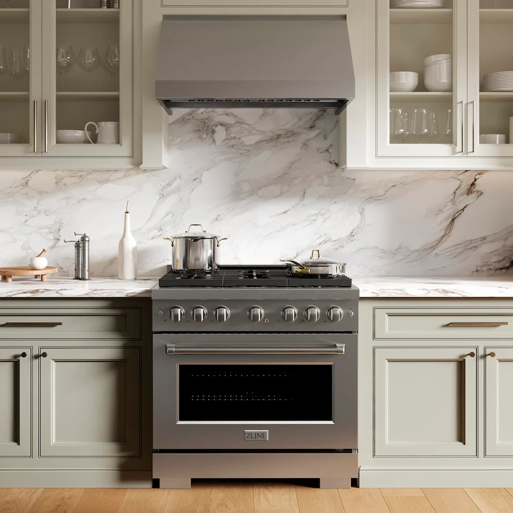 ZLINE 36 in. 5.2 cu. ft. Paramount Gas Range with 6 Burner Cooktop and Convection Gas Oven in Stainless Steel (SGR36) - Image 18