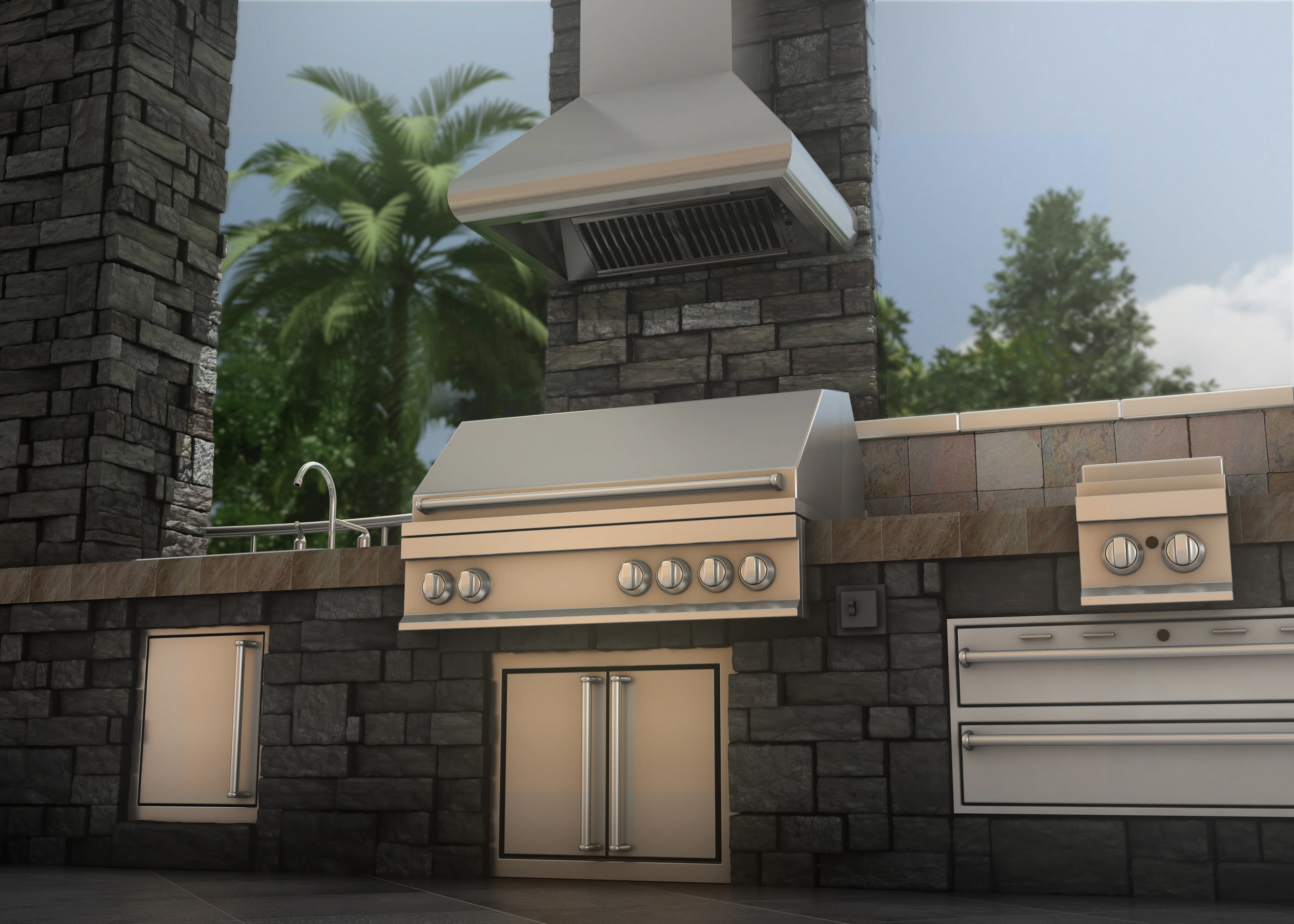 ZLINE 36" Professional Ducted Wall Mount Range Hood in Stainless Steel (687-36) - Image 2