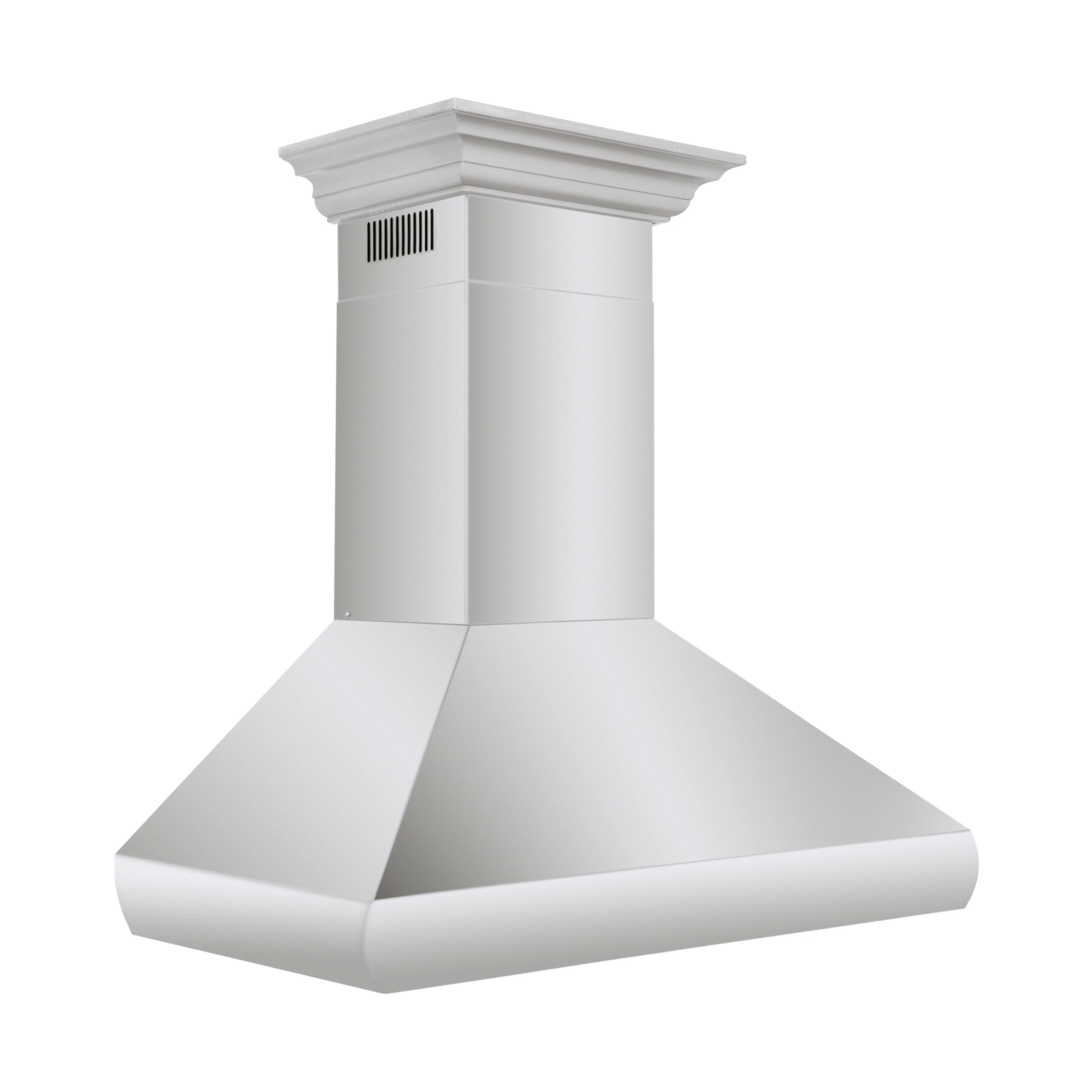ZLINE 36" Professional Convertible Vent Wall Mount Range Hood in Stainless Steel with Crown Molding (587CRN-36) - Image 4