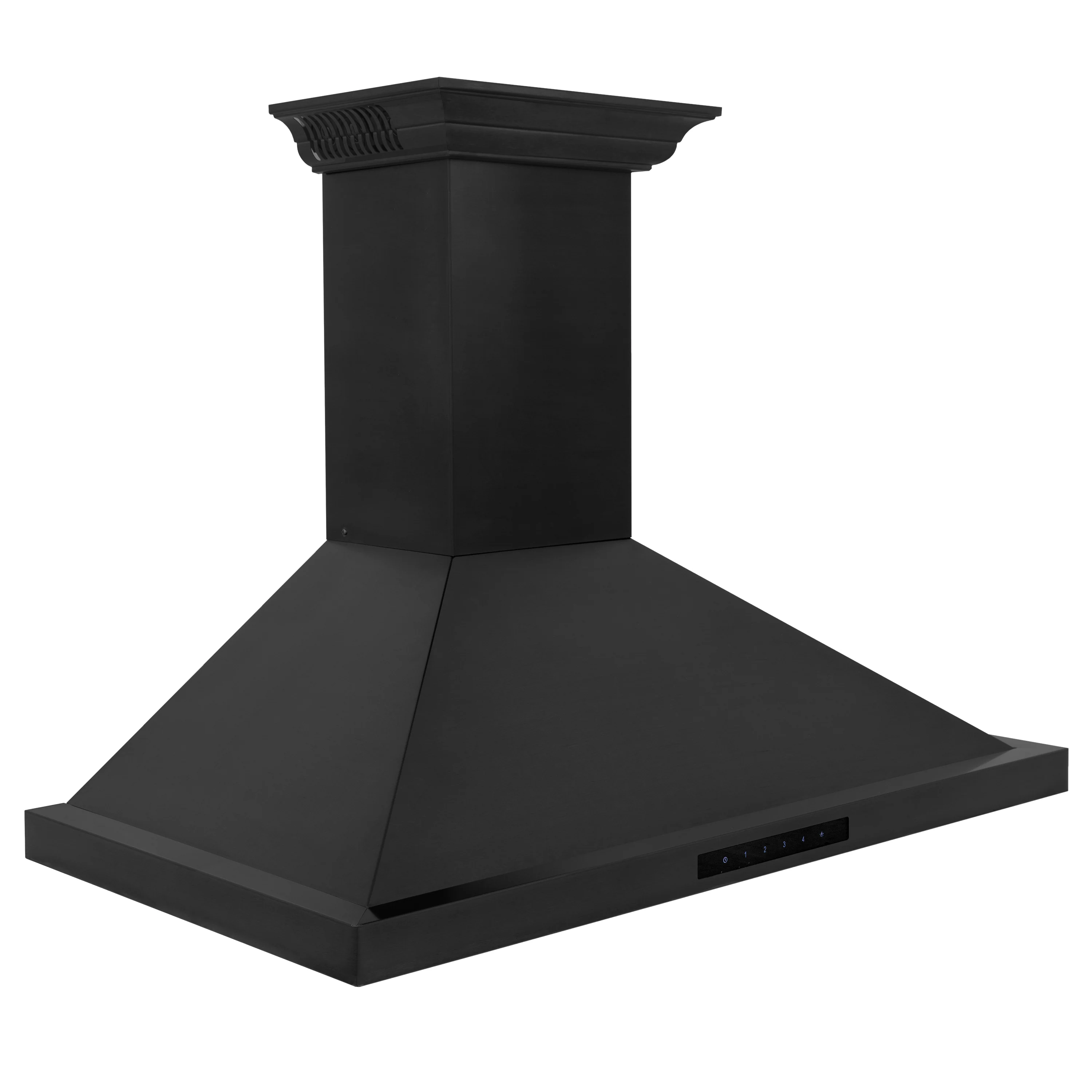 36" ZLINE CrownSound™Ducted Vent Wall Mount Range Hood in Black Stainless Steel with Built-in Bluetooth Speakers (BSKBNCRN-BT-36) - Image 6