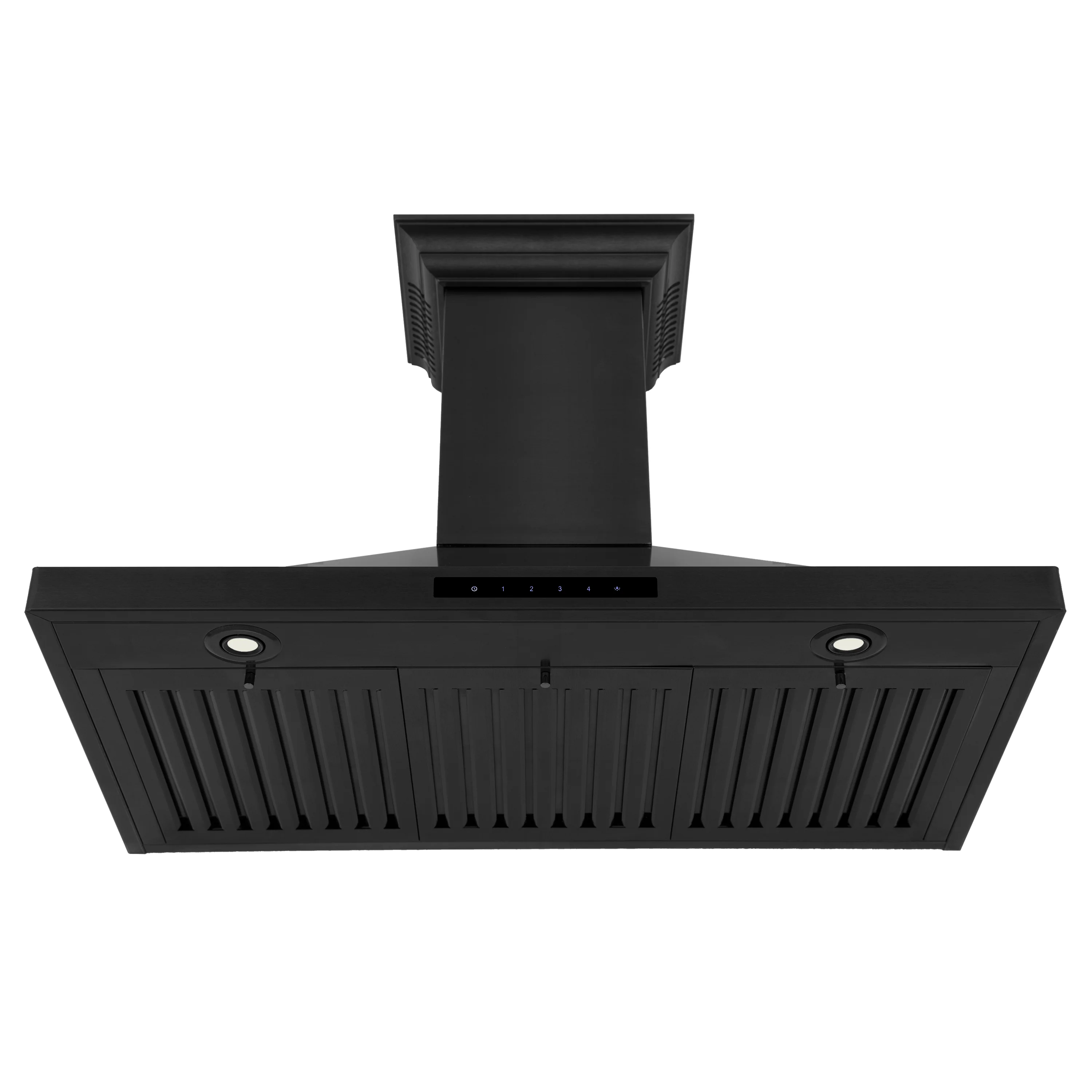 36" ZLINE CrownSound™Ducted Vent Wall Mount Range Hood in Black Stainless Steel with Built-in Bluetooth Speakers (BSKBNCRN-BT-36) - Image 8