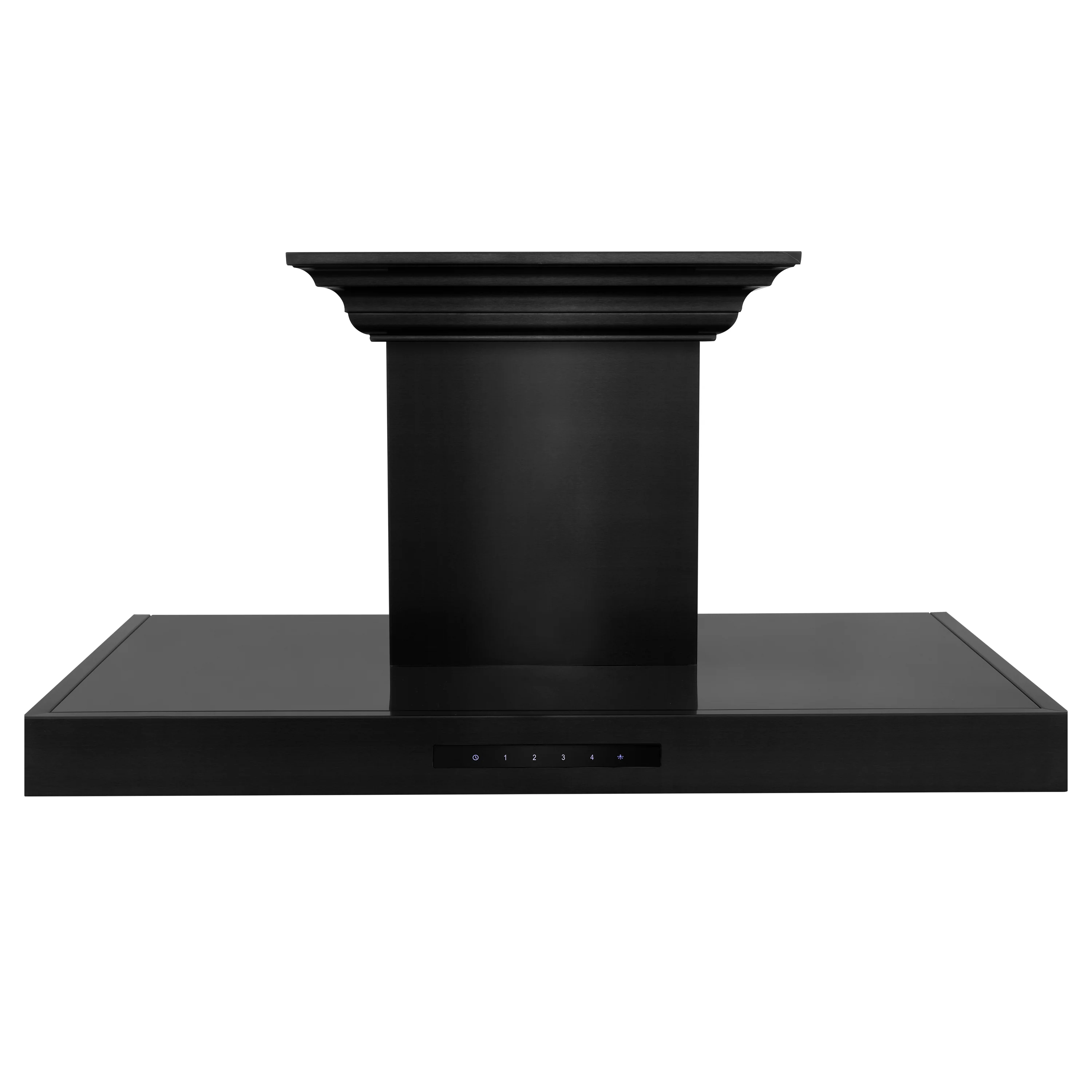 36" ZLINE CrownSound™Ducted Vent Wall Mount Range Hood in Black Stainless Steel with Built-in Bluetooth Speakers (BSKENCRN-BT-36) - Image 6
