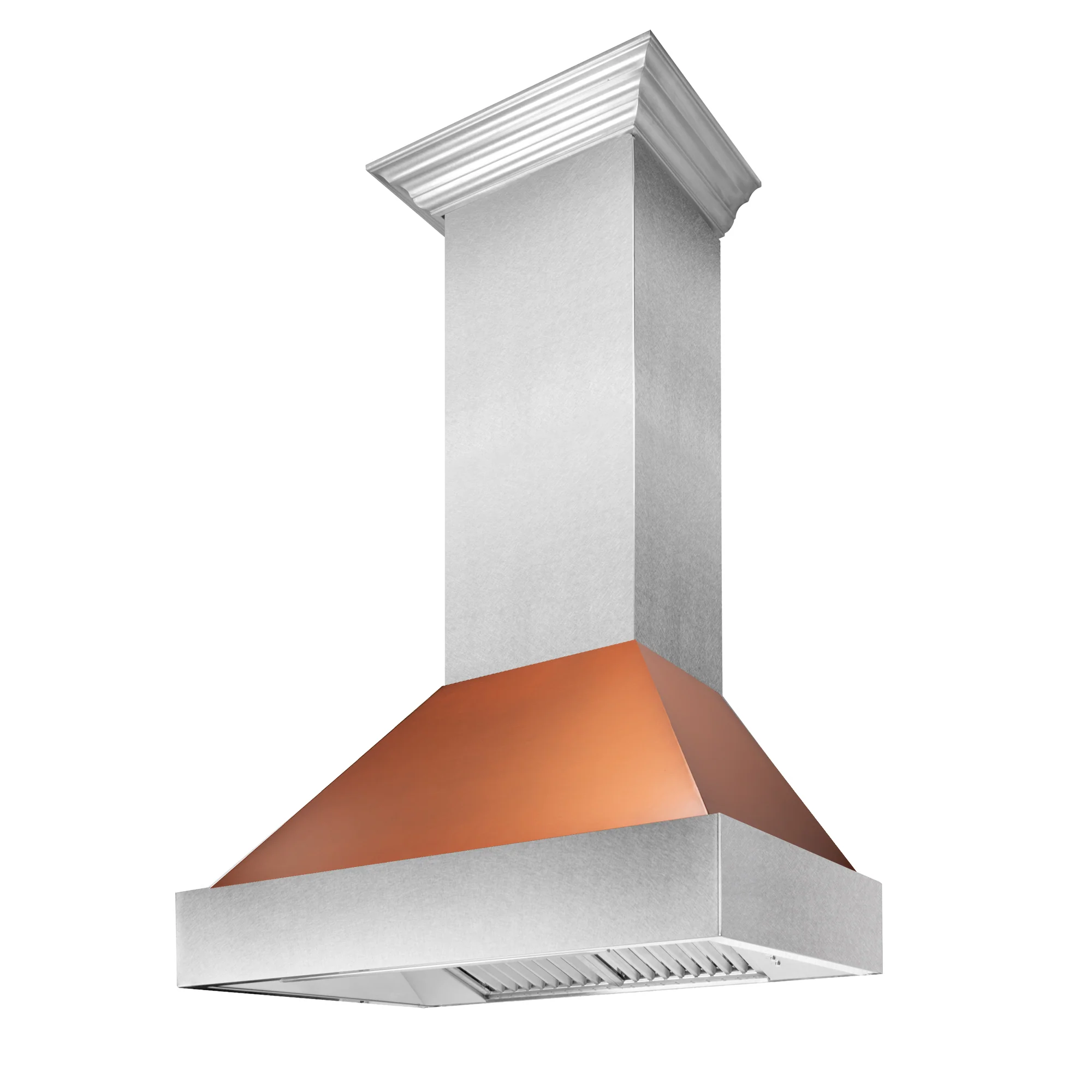 36" Ducted Fingerprint Resistant Stainless Steel Range Hood with Copper Shell (8654C-36) - Image 5