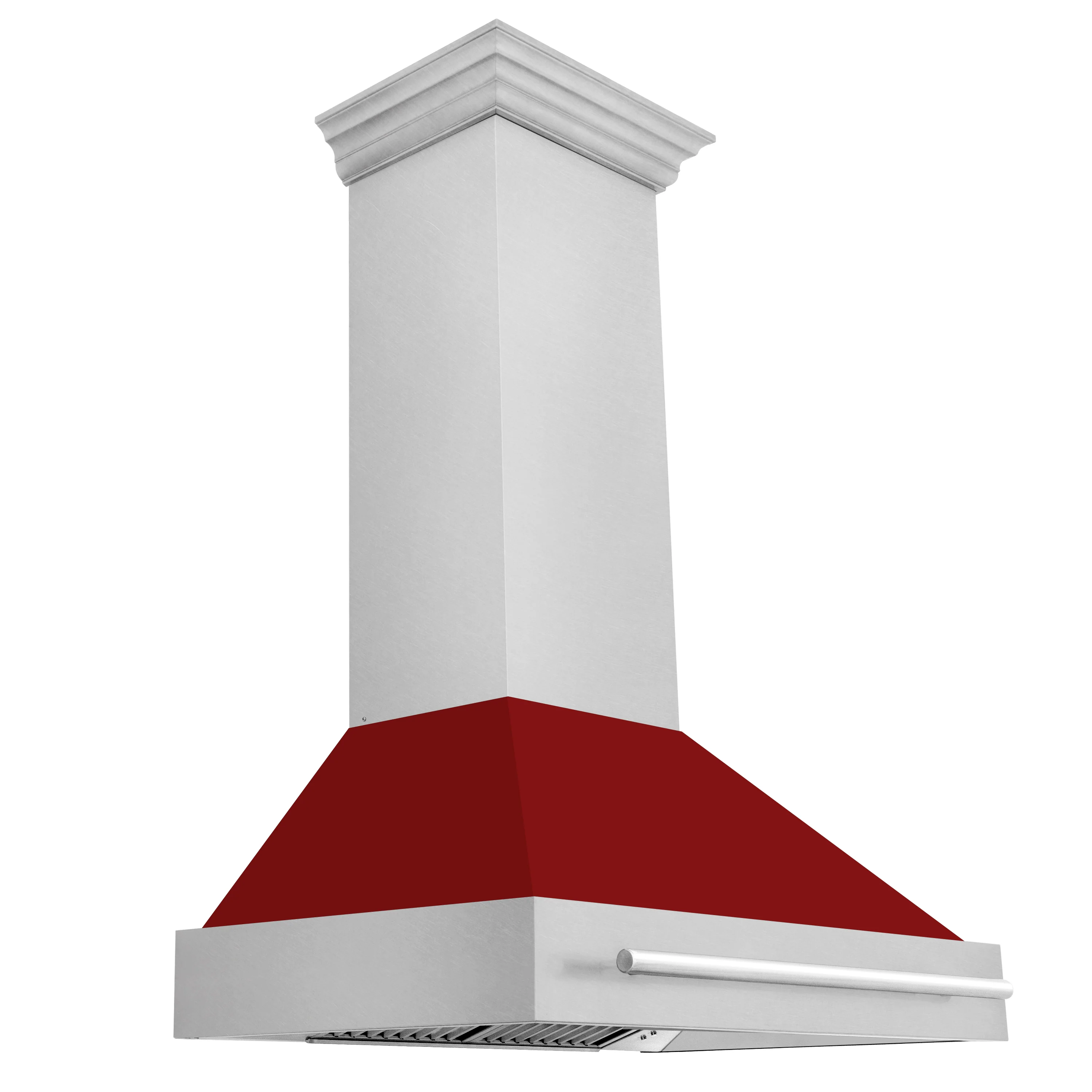 ZLINE 36" Fingerprint Resistant Stainless Steel Range Hood with Red Gloss Shell (8654SNX-RG36) - Image 5