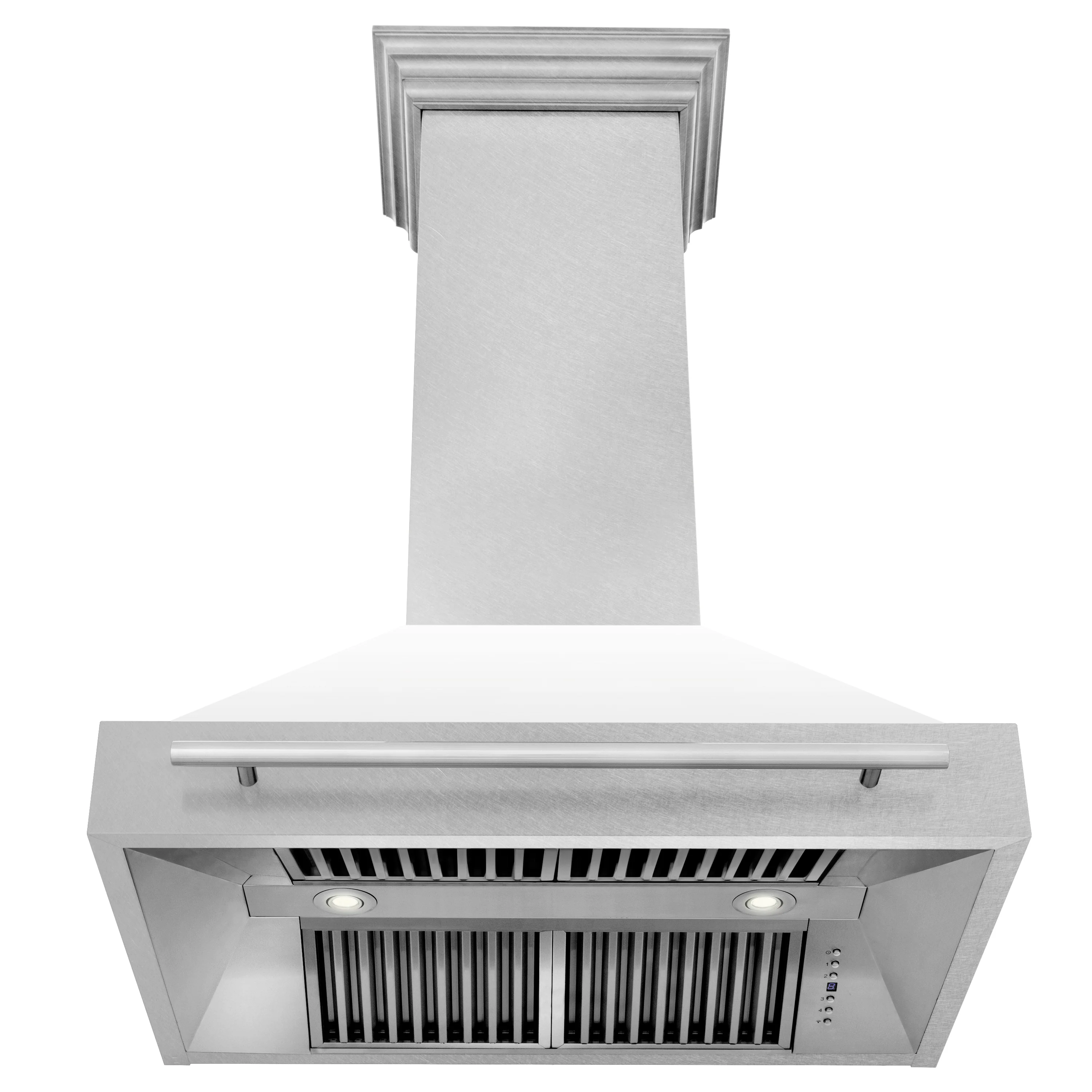 ZLINE 36" Fingerprint Resistant Stainless Steel Range Hood with White Matte Shell (8654SNX-WM36) - Image 4