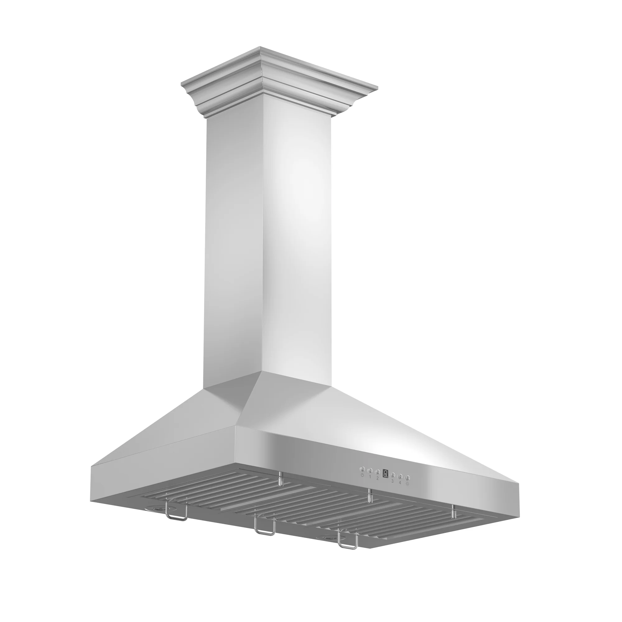 ZLINE 36" Convertible Vent Convertible Vent Wall Mount Range Hood in Stainless Steel with Crown Molding (KL3CRN-36) - Image 5