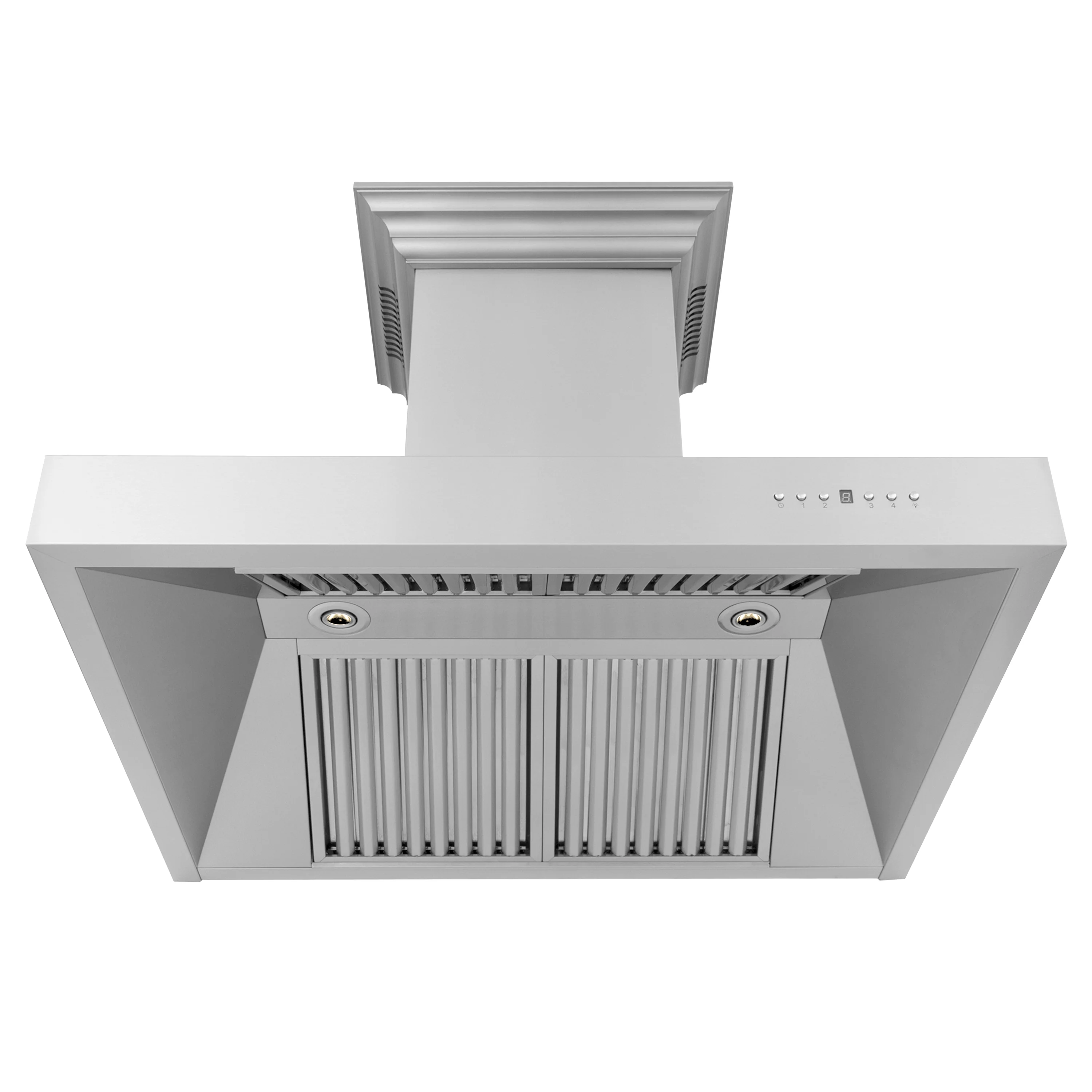 36" ZLINE CrownSound™Ducted Vent Wall Mount Range Hood in Stainless Steel with Built-in Bluetooth Speakers (697CRN-BT-36) - Image 8
