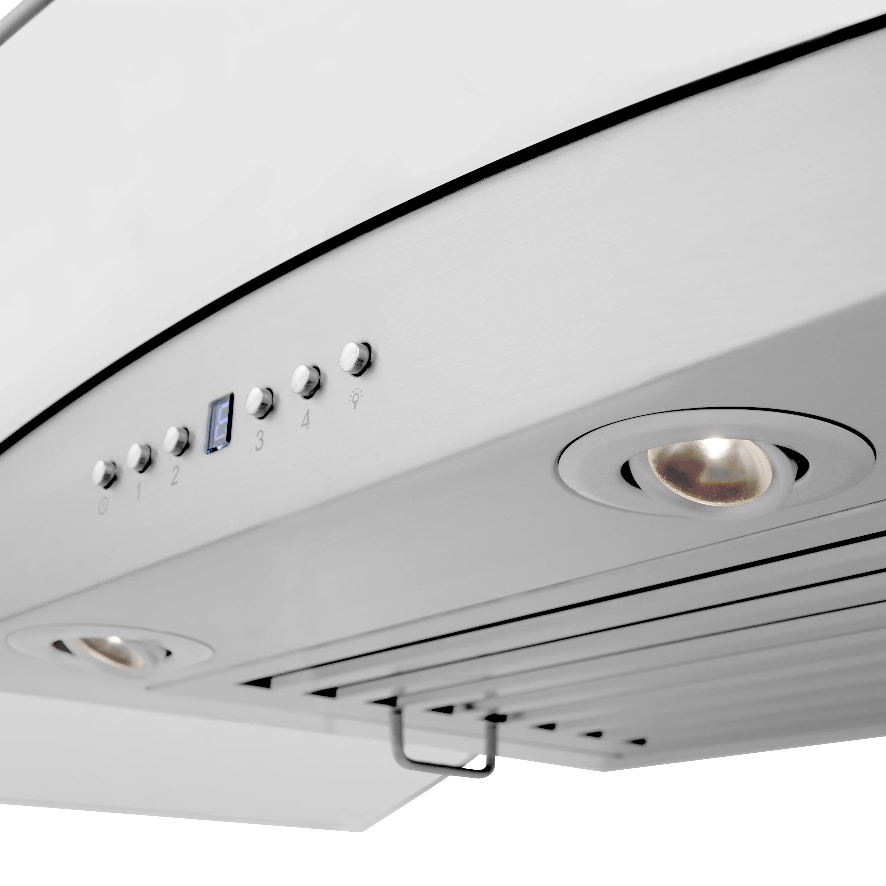 36" ZLINE CrownSound™Ducted Vent Wall Mount Range Hood in Stainless Steel with Built-in Bluetooth Speakers (KZCRN-BT-36) - Image 10