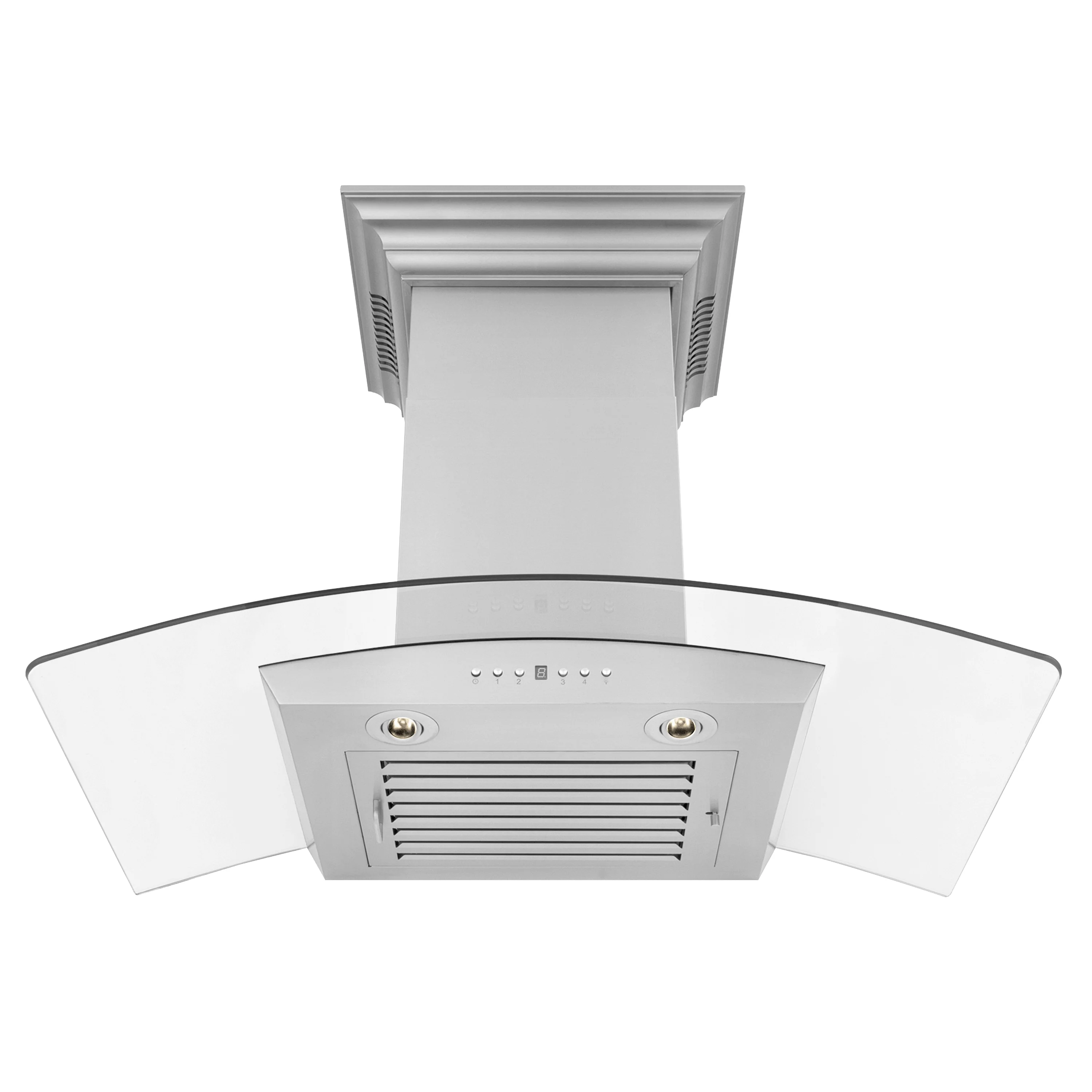 36" ZLINE CrownSound™Ducted Vent Wall Mount Range Hood in Stainless Steel with Built-in Bluetooth Speakers (KZCRN-BT-36) - Image 5