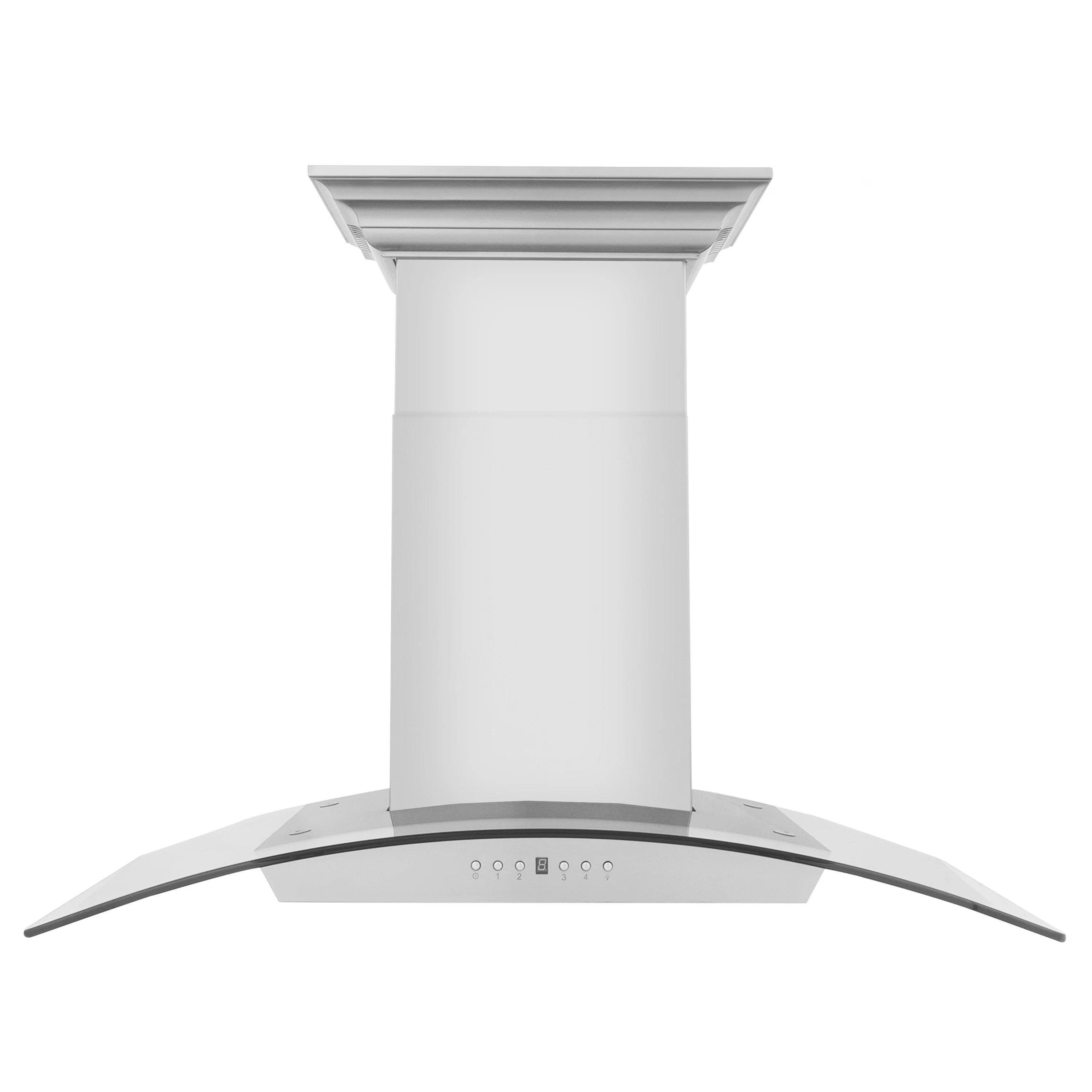 36" ZLINE CrownSound™Ducted Vent Wall Mount Range Hood in Stainless Steel with Built-in Bluetooth Speakers (KZCRN-BT-36) - Image 6