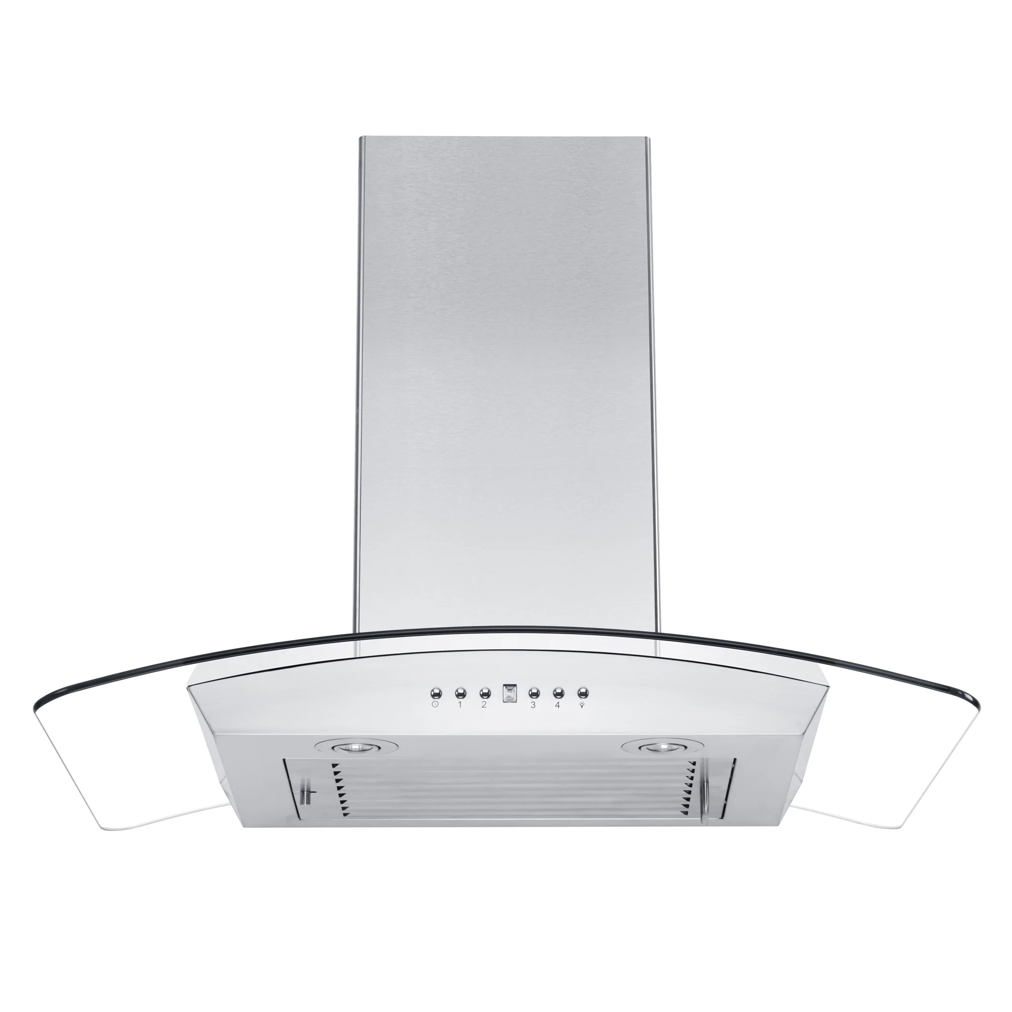 ZLINE 36" Convertible Vent Wall Mount Range Hood in Stainless Steel & Glass with Crown Molding (KZCRN-36) - Image 6