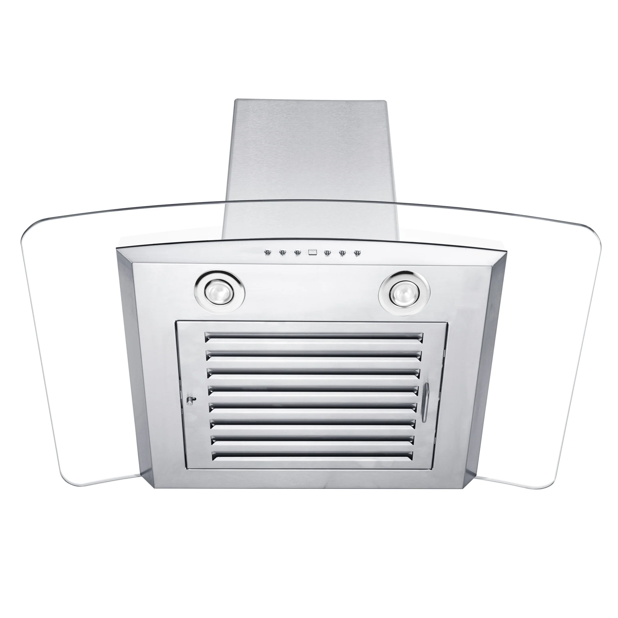 ZLINE 36" Convertible Vent Wall Mount Range Hood in Stainless Steel & Glass with Crown Molding (KZCRN-36) - Image 8