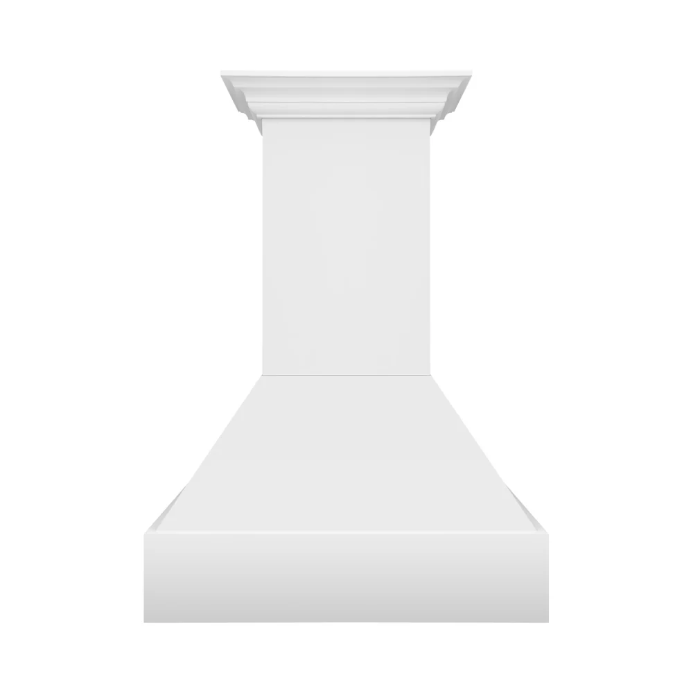 ZLINE 36 in. Wooden Wall Mount Range Hood in Rustic Bright White Finish (355WW-36)