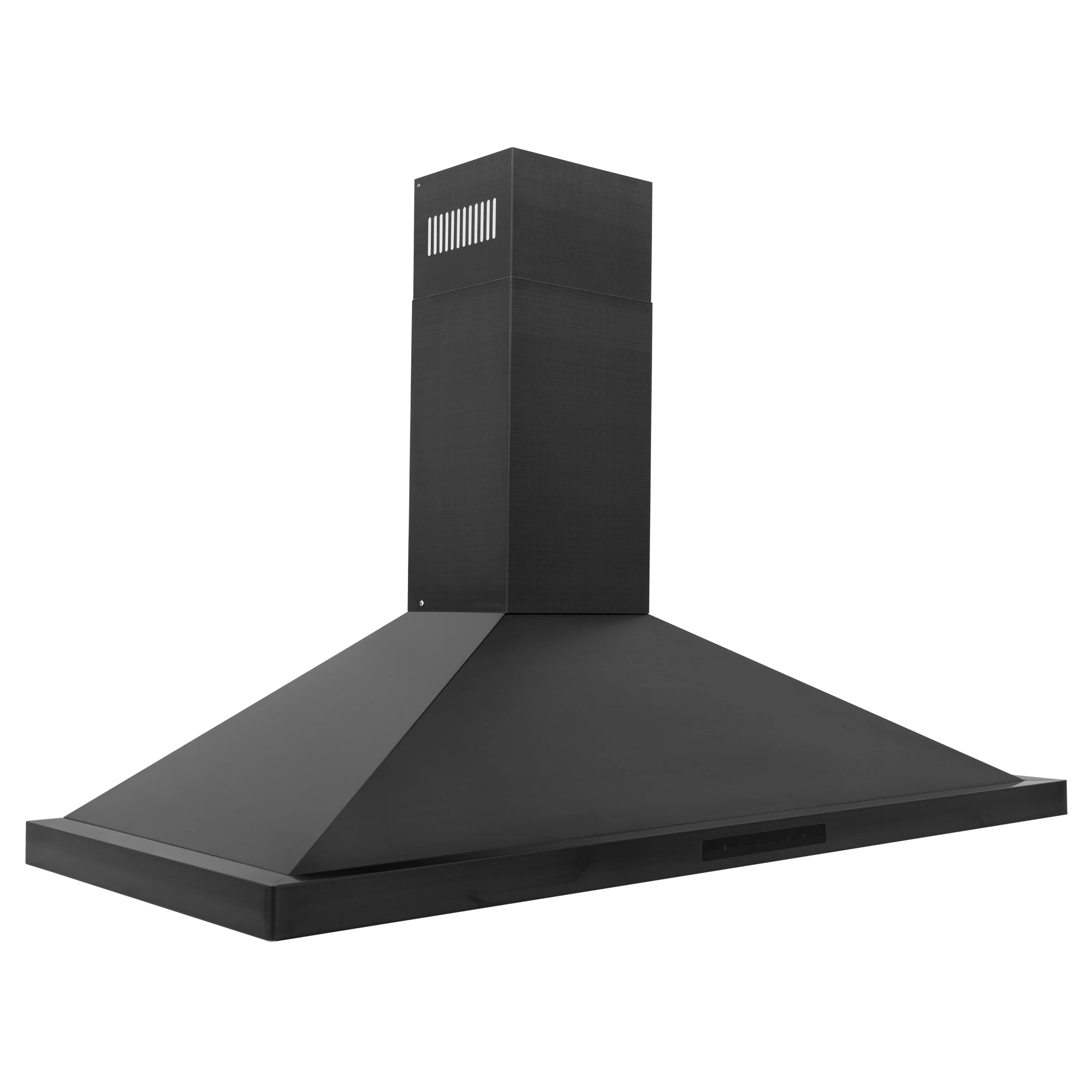 ZLINE 42" Convertible Wall Mount Range Hood in Black Stainless Steel with Set of 2 Charcoal Filters, LED lighting and Dishwasher-Safe Baffle Filters (BSKBN-CF-42) - Image 11