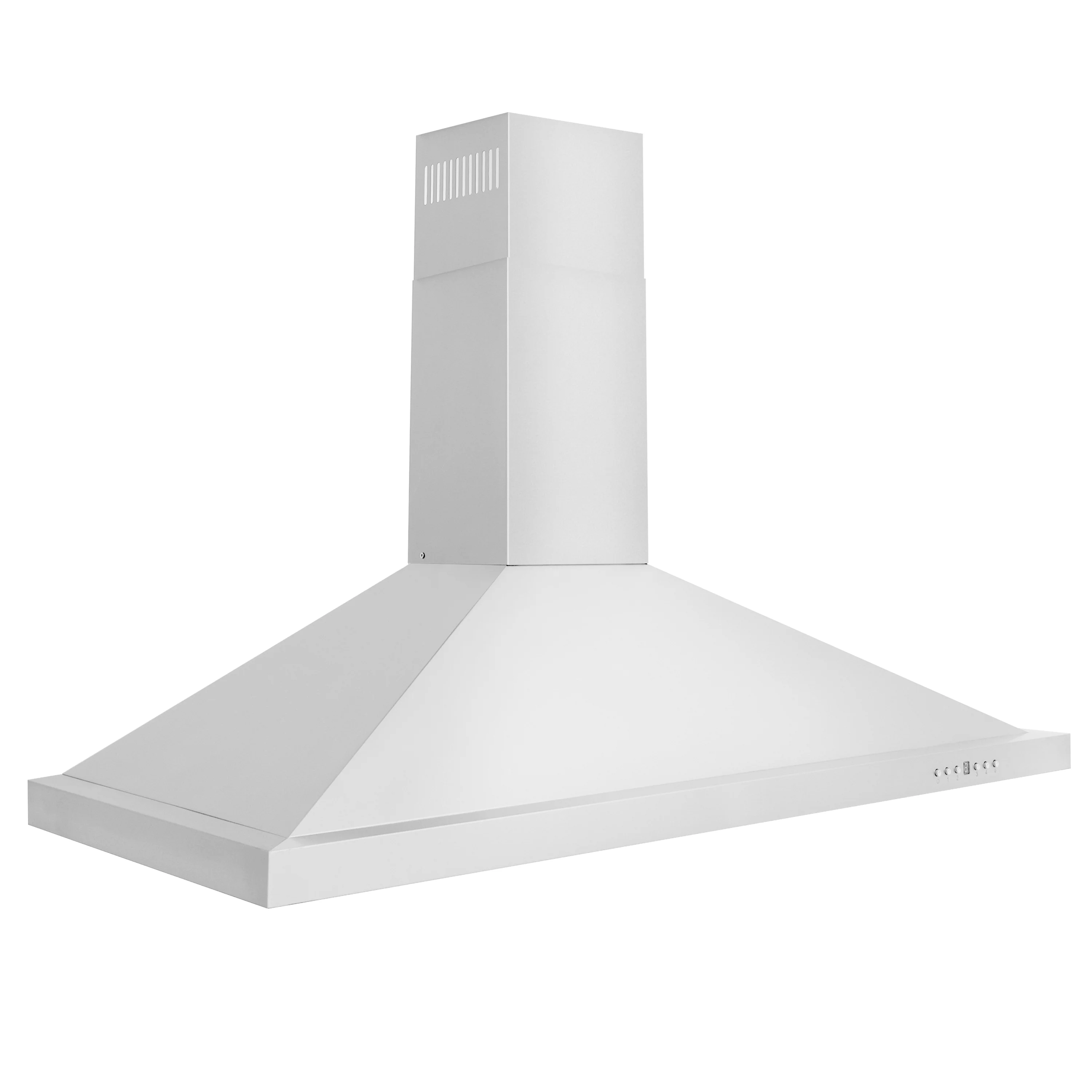ZLINE 42" Convertible Wall Mount Range Hood in Stainless Steel with Set of 2 Charcoal Filters, LED lighting and Dishwasher-Safe Baffle Filters (KB-CF-42) - Image 4