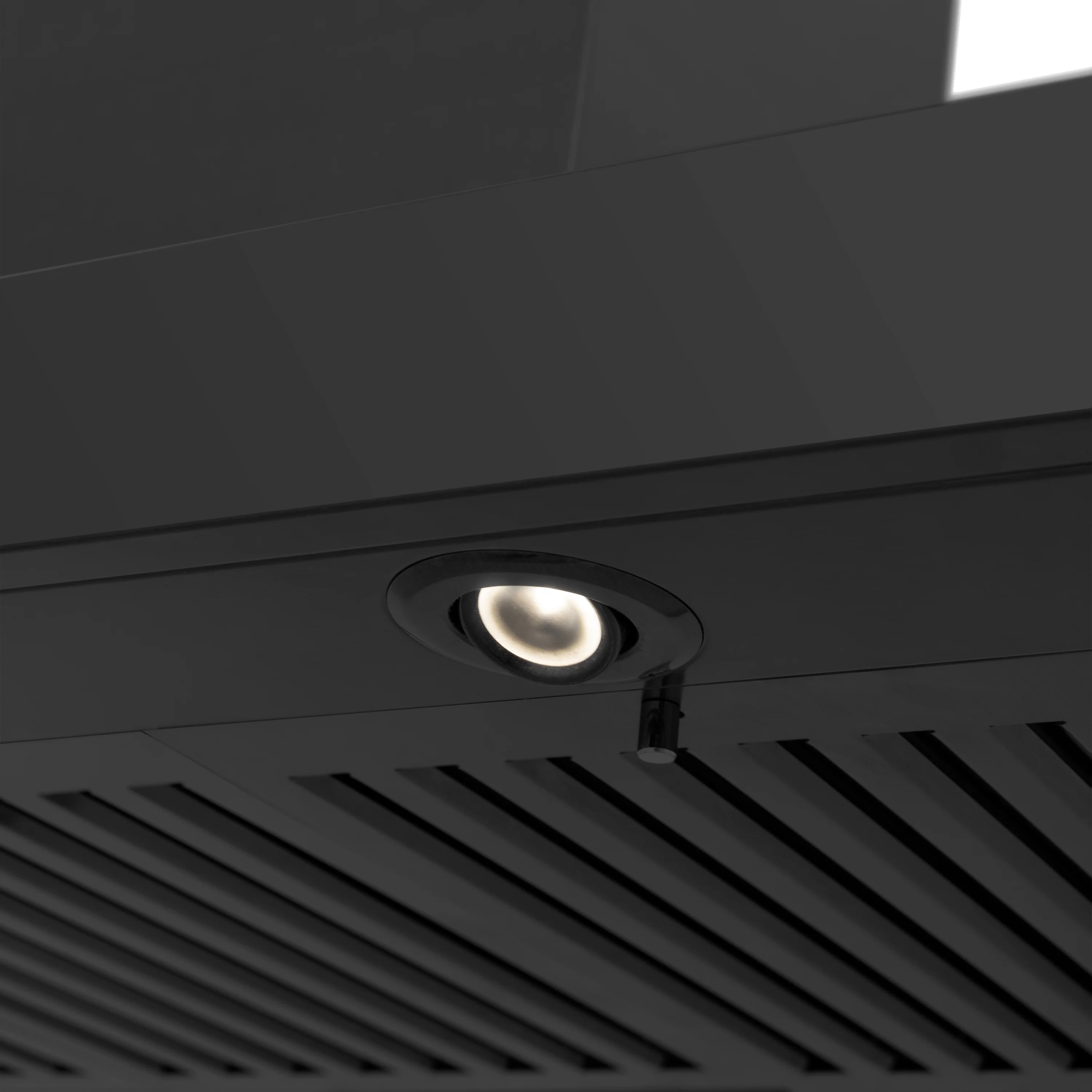 ZLINE 42" Convertible Vent Wall Mount Range Hood in Black Stainless Steel with Crown Molding (BSKBNCRN-42) - Image 9