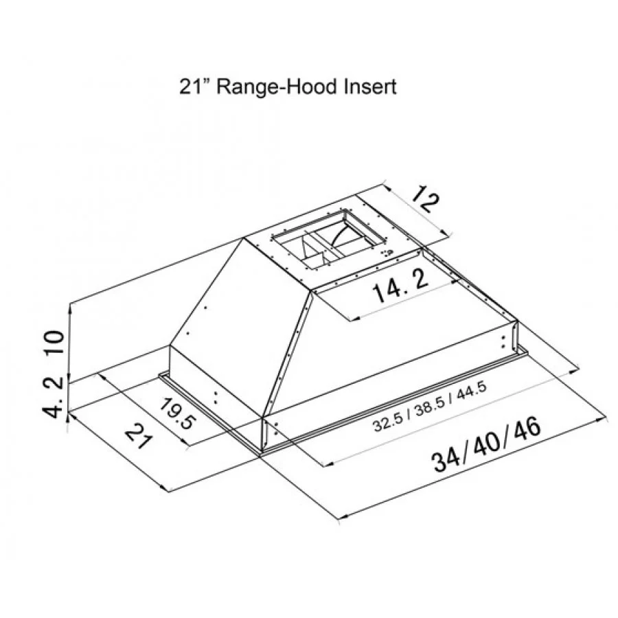 ZLINE 46" Ducted Wall Mount Range Hood Insert in Outdoor Approved Stainless Steel (721-304-46) - Image 7
