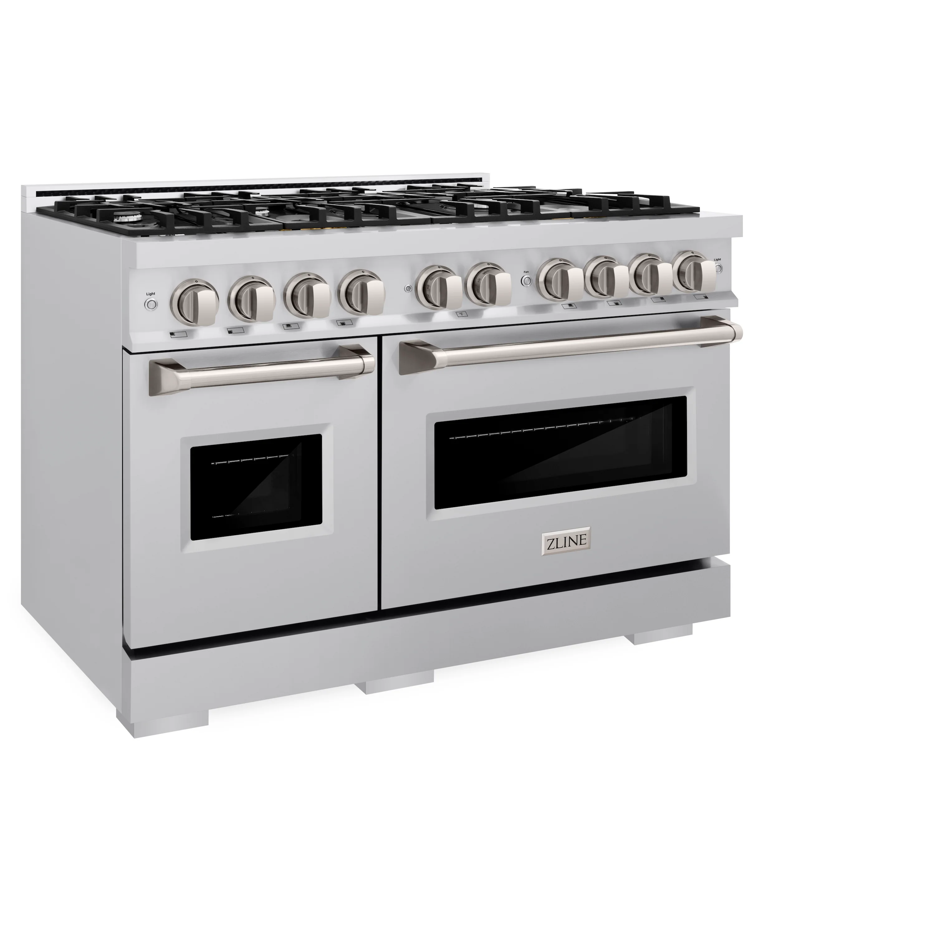 ZLINE 48 in. 6.7 cu. ft. Classic Double Oven Dual Fuel Range with 8 Burner Gas Cooktop in Stainless Steel (CDR48) - Image 6