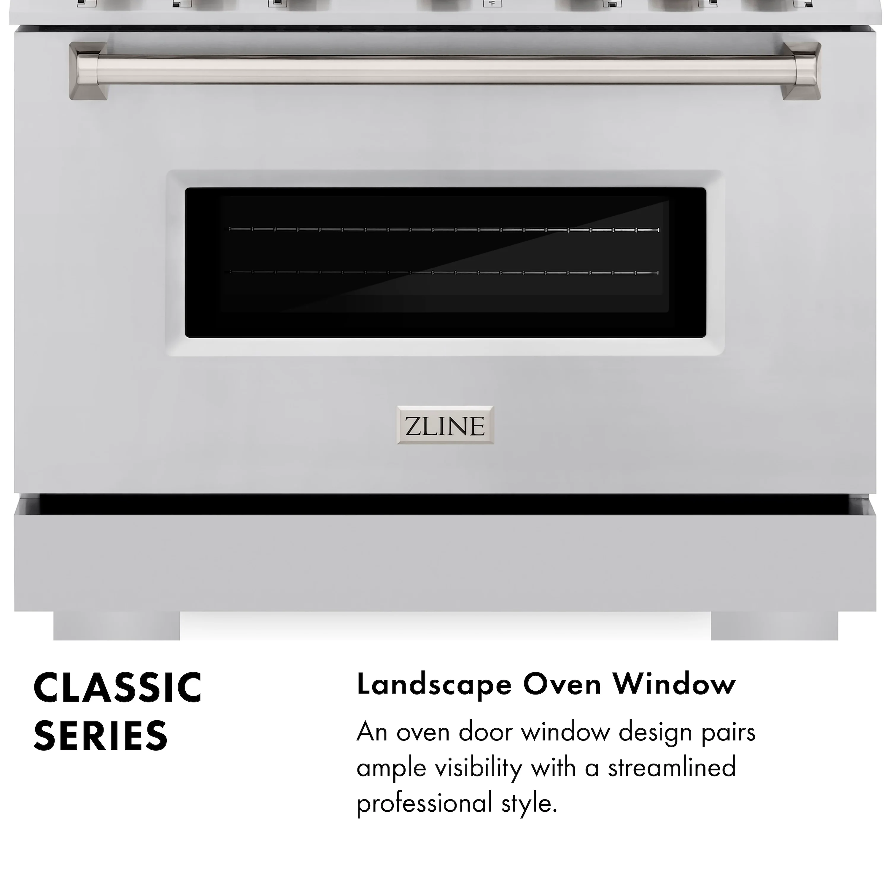 ZLINE 48 in. 6.7 cu. ft. Classic Double Oven Gas Range with 8 Burner Cooktop in Stainless Steel (CGR48) - Image 14