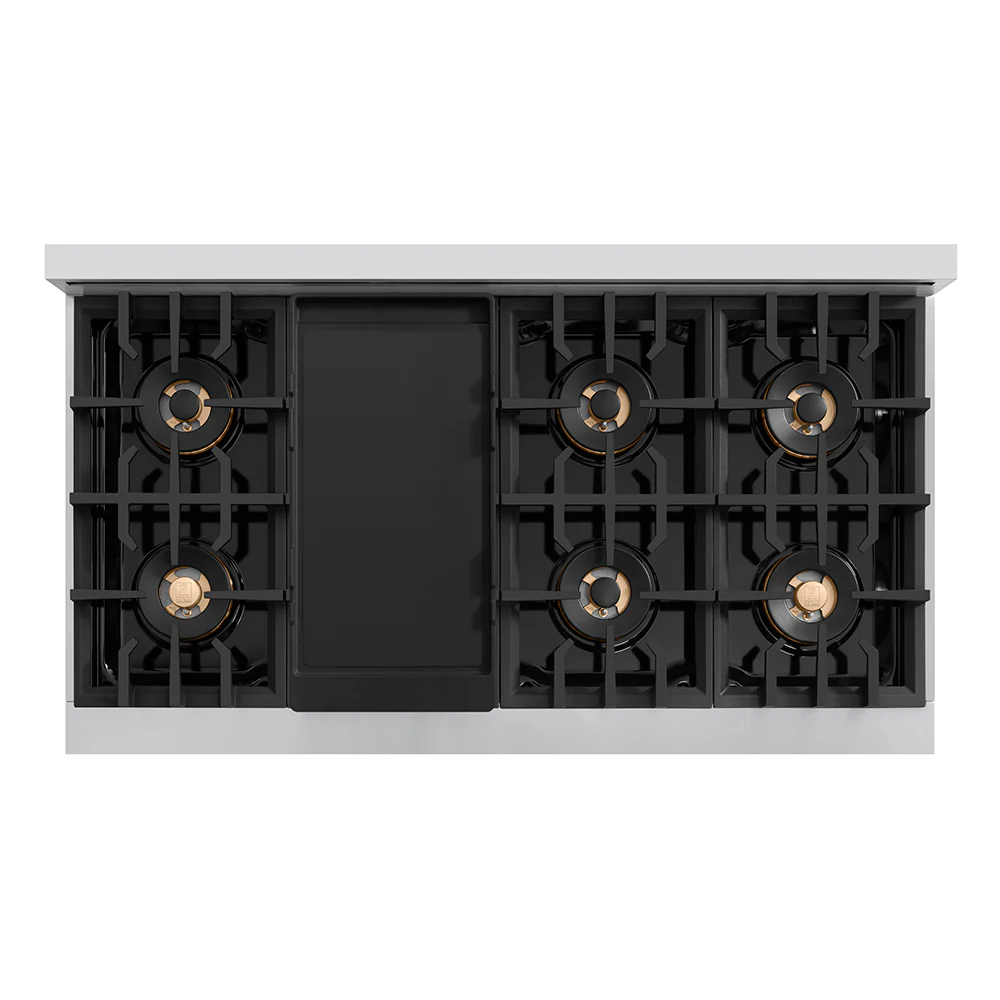 ZLINE 48 in. Classic Gas Rangetop with 8 Burner DuoPro™ Cooktop in Stainless Steel (PCRT48) - Image 2