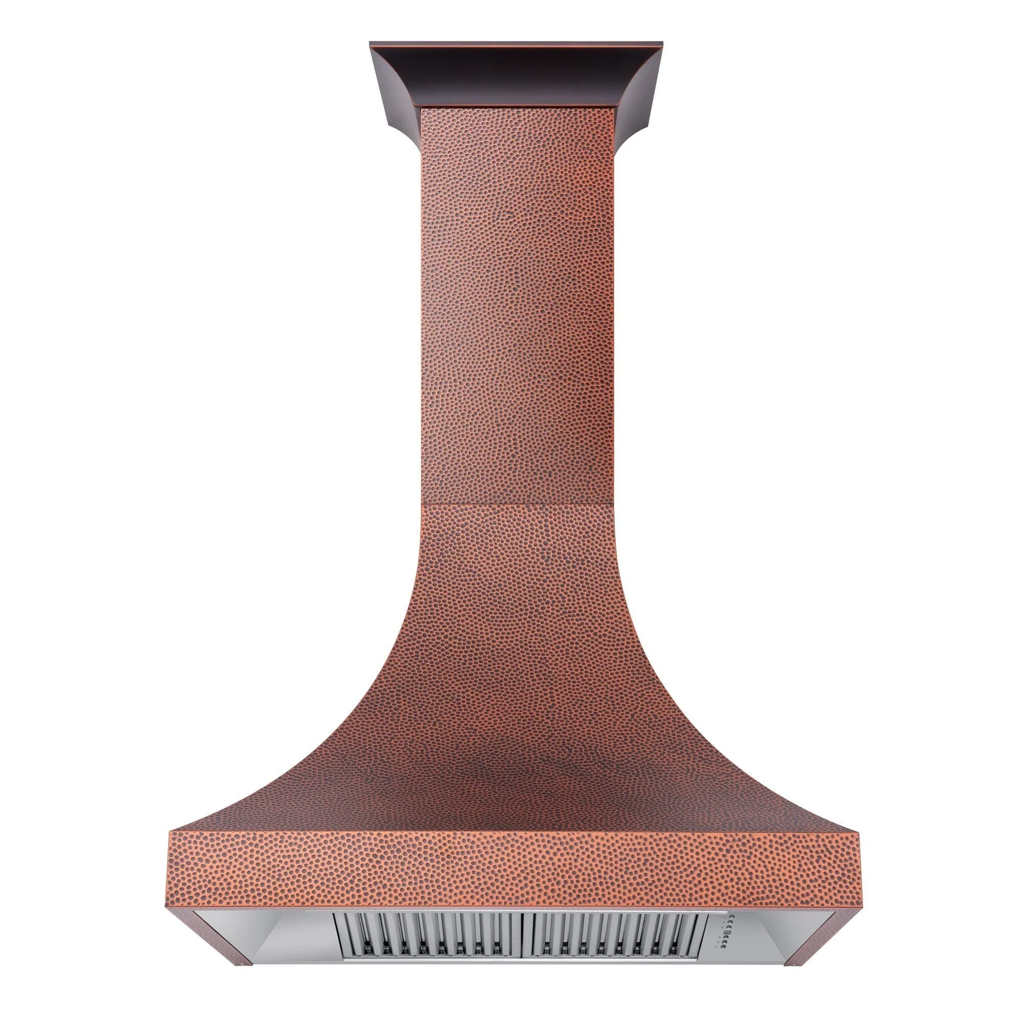 ZLINE 48" Designer Series Hand-Hammered Copper Finish Ducted Wall Range Hood (8632H-48) - Image 6