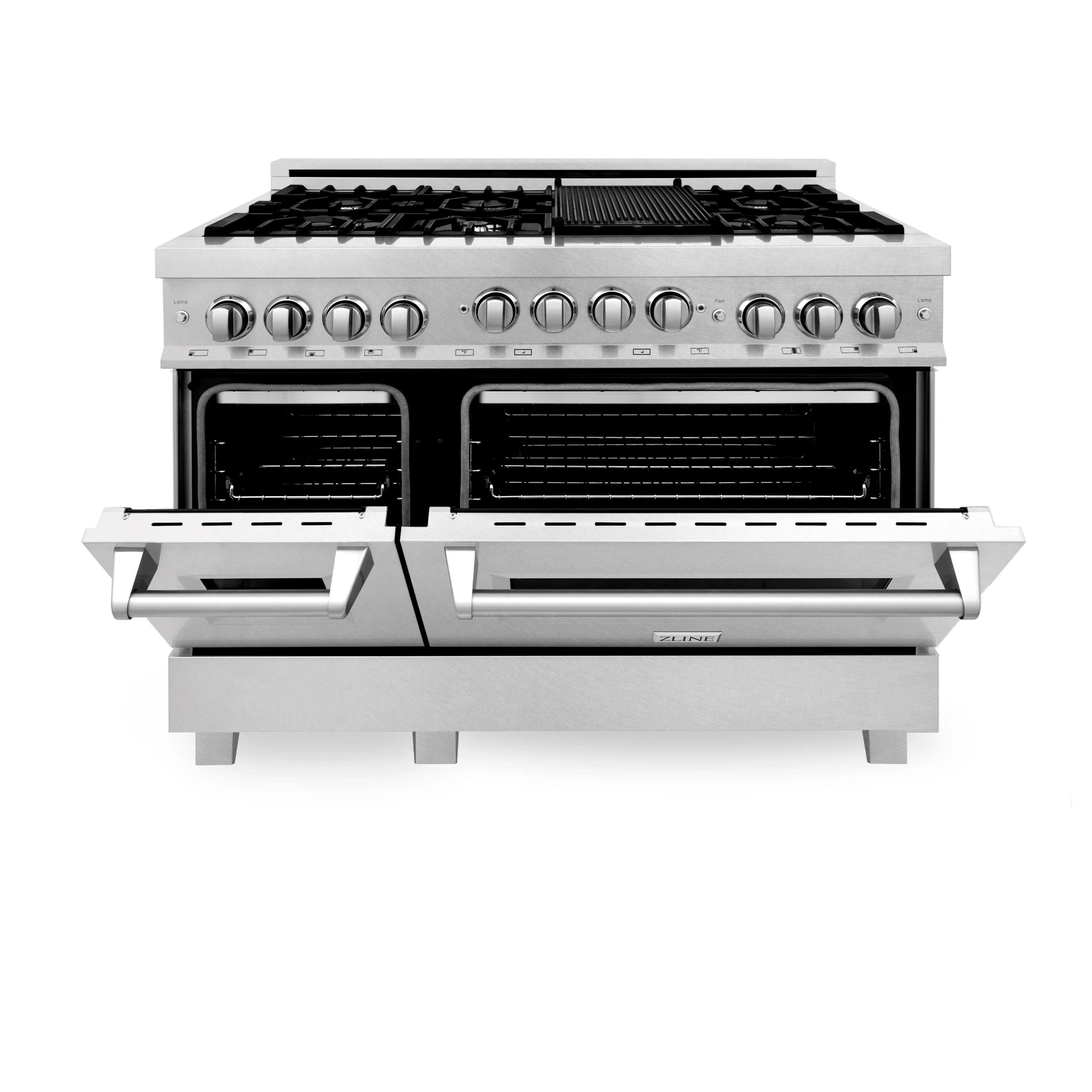 ZLINE 48 in. 6.0 cu. ft. Range with Natural Gas Stove and Natural Gas Oven in Fingerprint Resistant Stainless Steel (RGS-SN-48) - Image 3