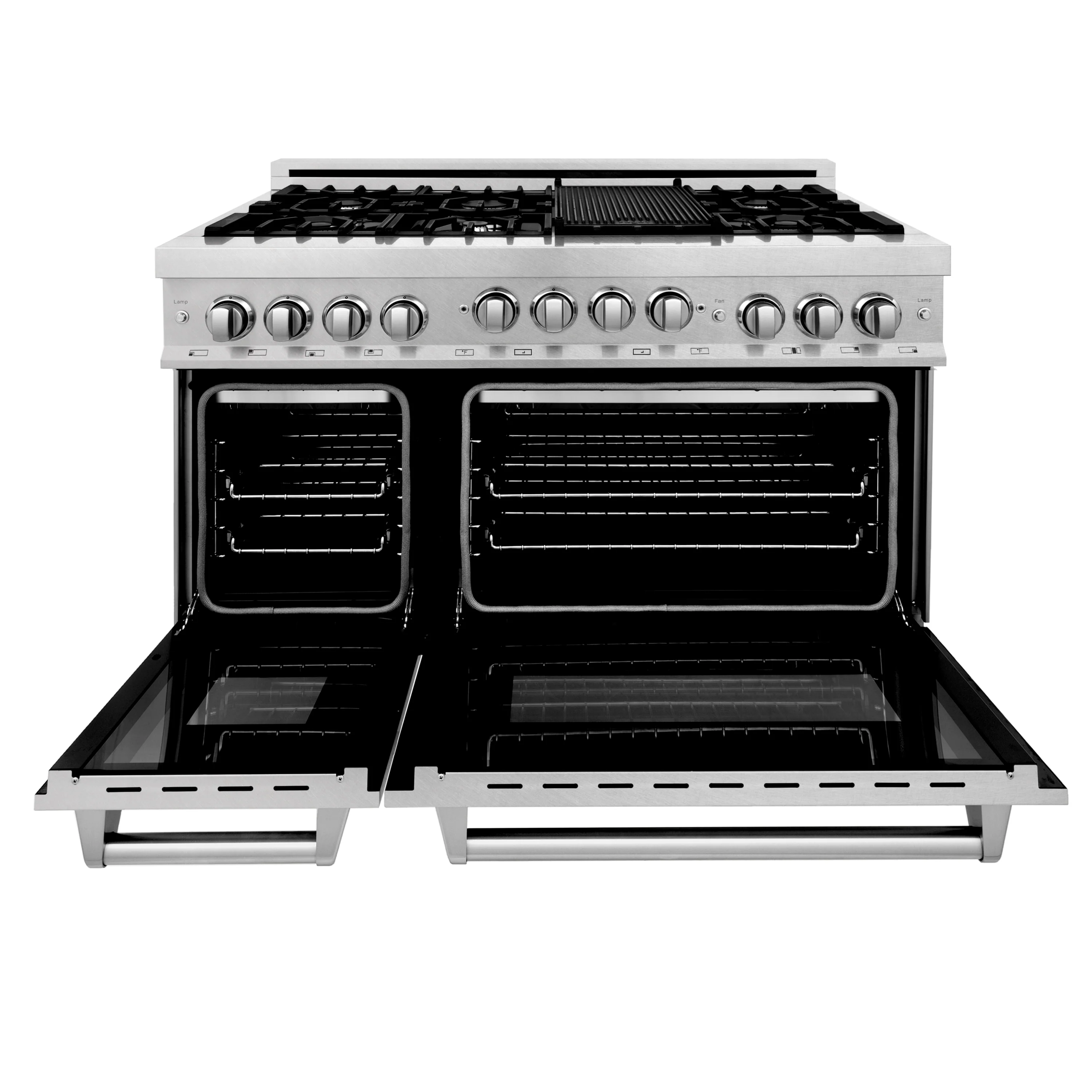 ZLINE 48 in. 6.0 cu. ft. Range with Natural Gas Stove and Natural Gas Oven in Fingerprint Resistant Stainless Steel (RGS-SN-48) - Image 4
