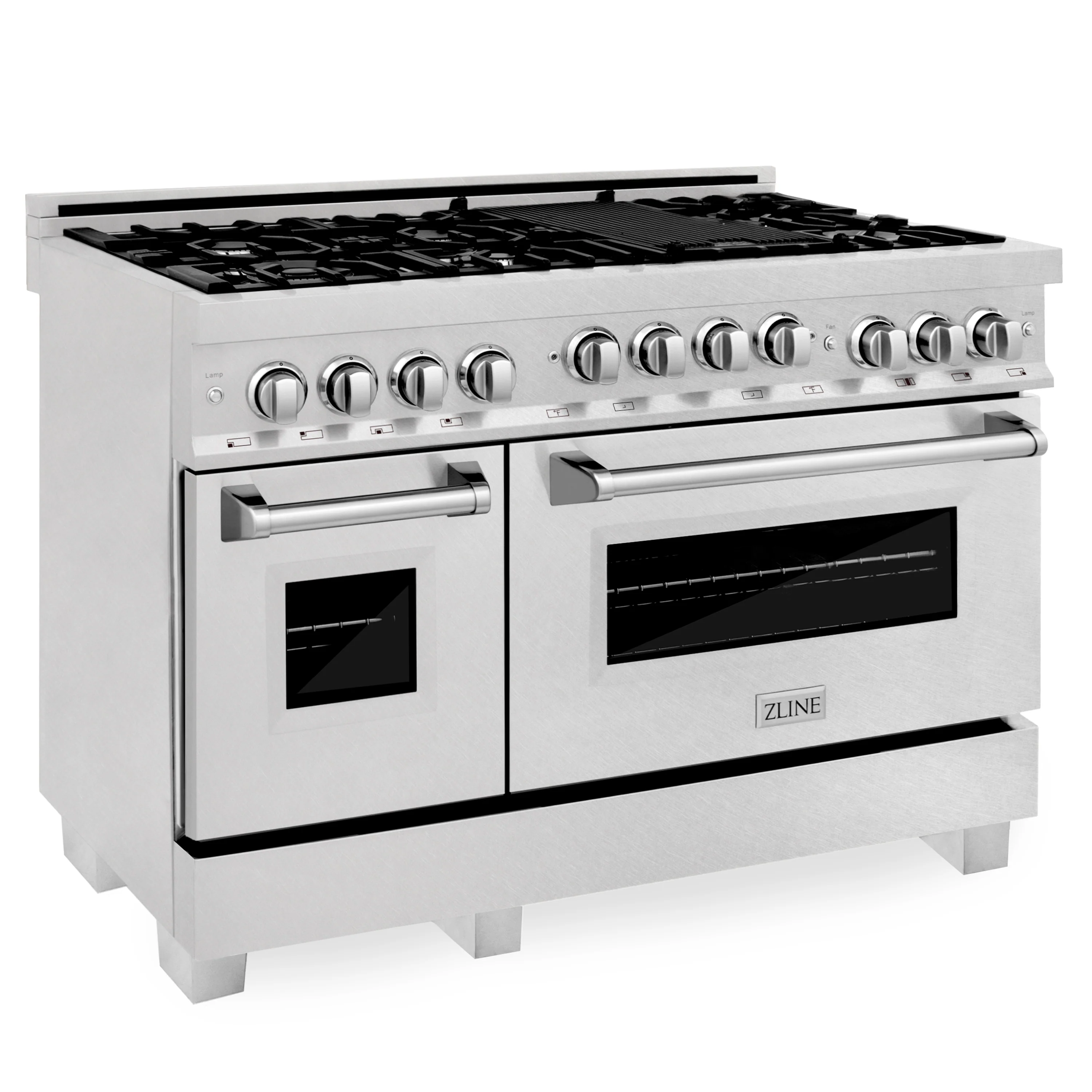 ZLINE 48 in. 6.0 cu. ft. Range with Natural Gas Stove and Natural Gas Oven in Fingerprint Resistant Stainless Steel (RGS-SN-48) - Image 5