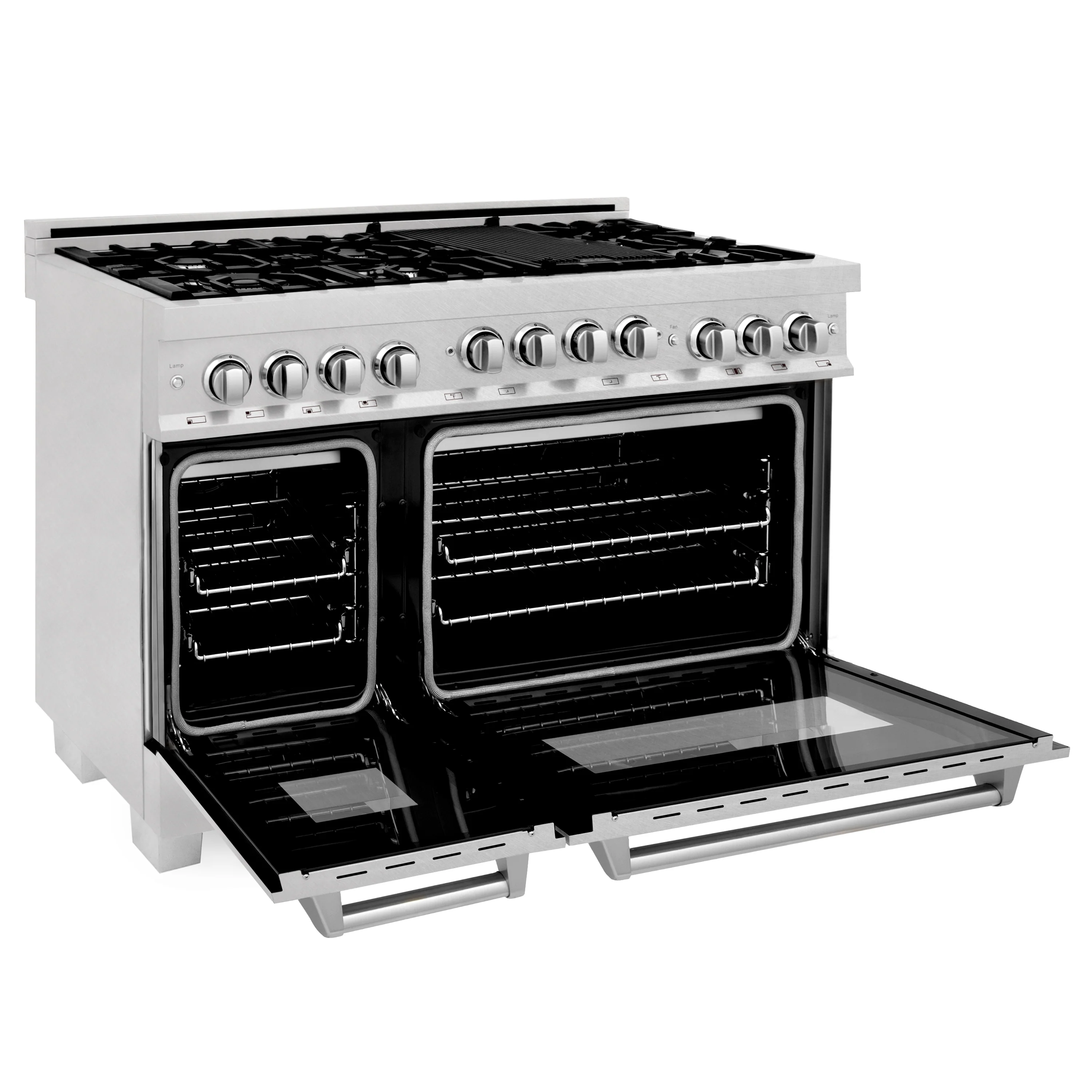 ZLINE 48 in. 6.0 cu. ft. Range with Natural Gas Stove and Natural Gas Oven in Fingerprint Resistant Stainless Steel (RGS-SN-48) - Image 8