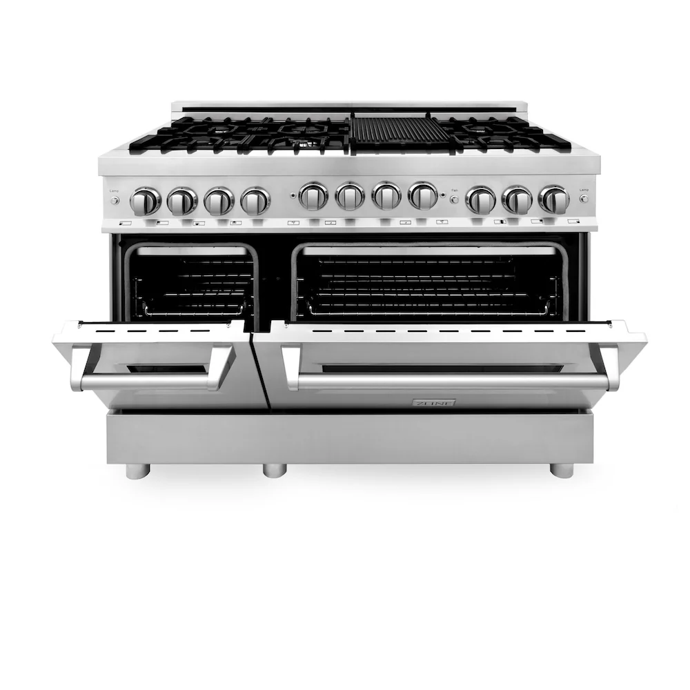ZLINE 48 in. 6.0 cu. ft. Range with Natural Gas Stove and Natural Gas Oven in Stainless Steel (RG48) - Image 4