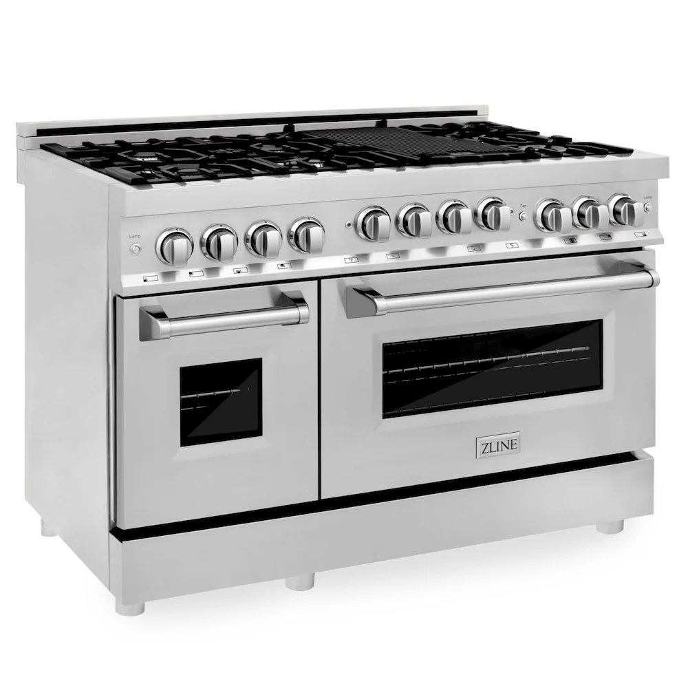 ZLINE 48 in. 6.0 cu. ft. Range with Natural Gas Stove and Natural Gas Oven in Stainless Steel (RG48) - Image 6