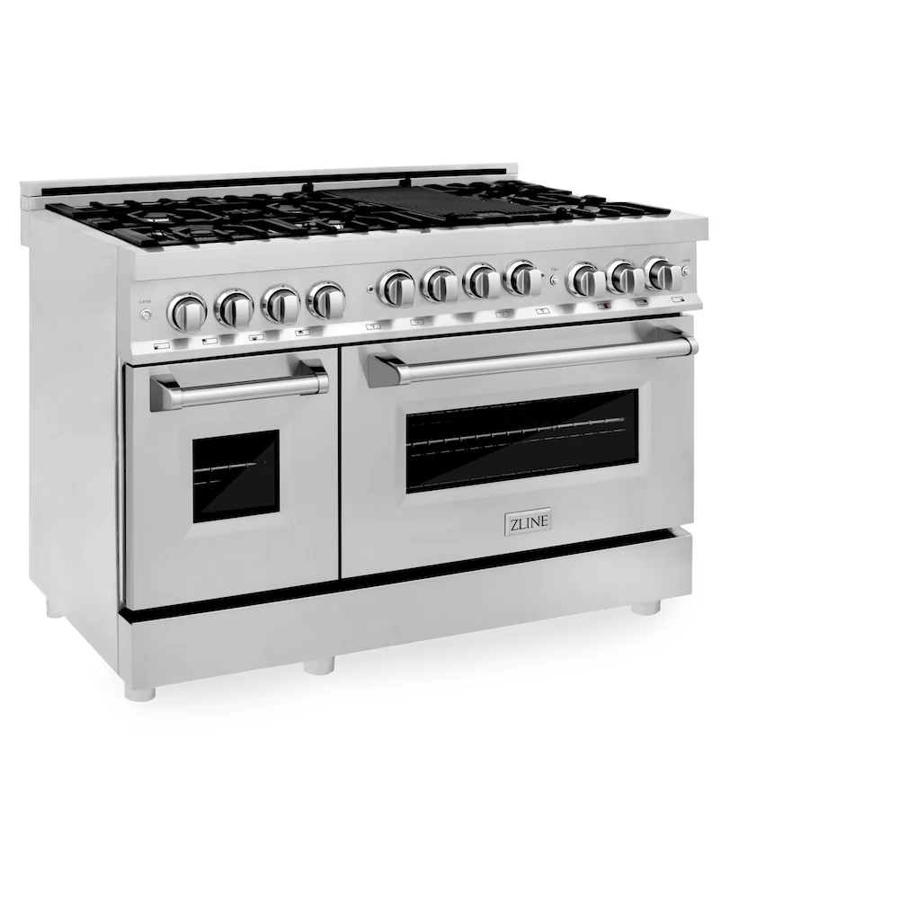 ZLINE 48 in. 6.0 cu. ft. Range with Natural Gas Stove and Natural Gas Oven in Stainless Steel (RG48) - Image 7