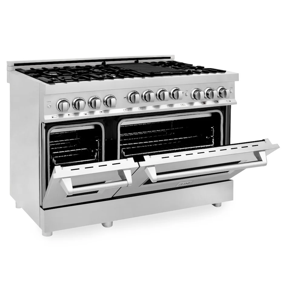 ZLINE 48 in. 6.0 cu. ft. Range with Natural Gas Stove and Natural Gas Oven in Stainless Steel (RG48) - Image 8
